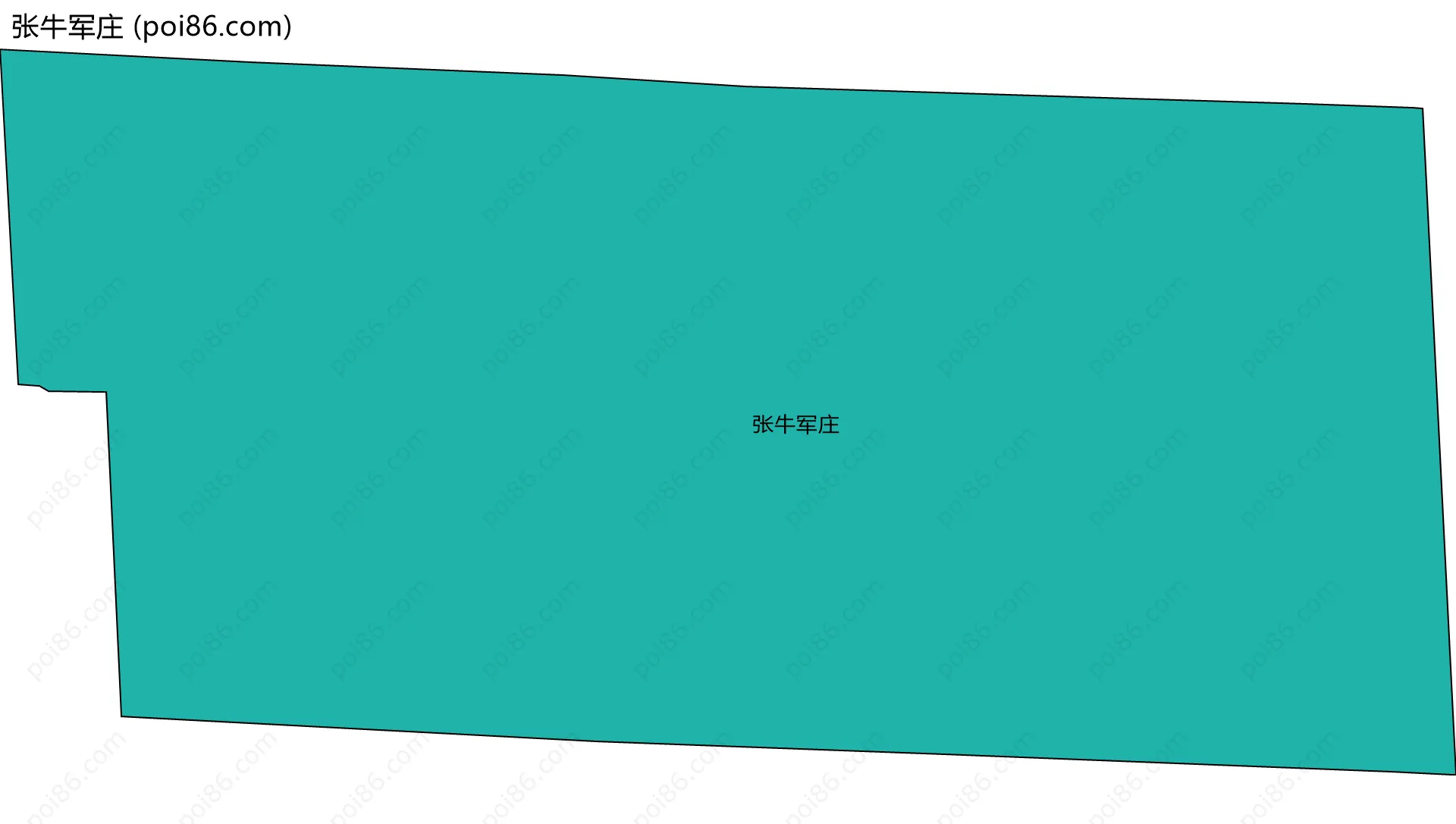 张牛军庄边界地图