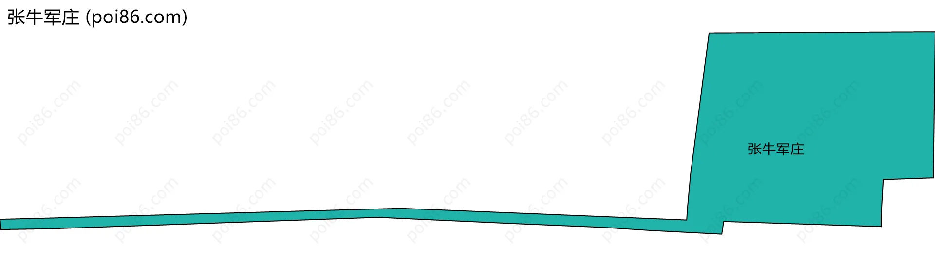 张牛军庄边界地图