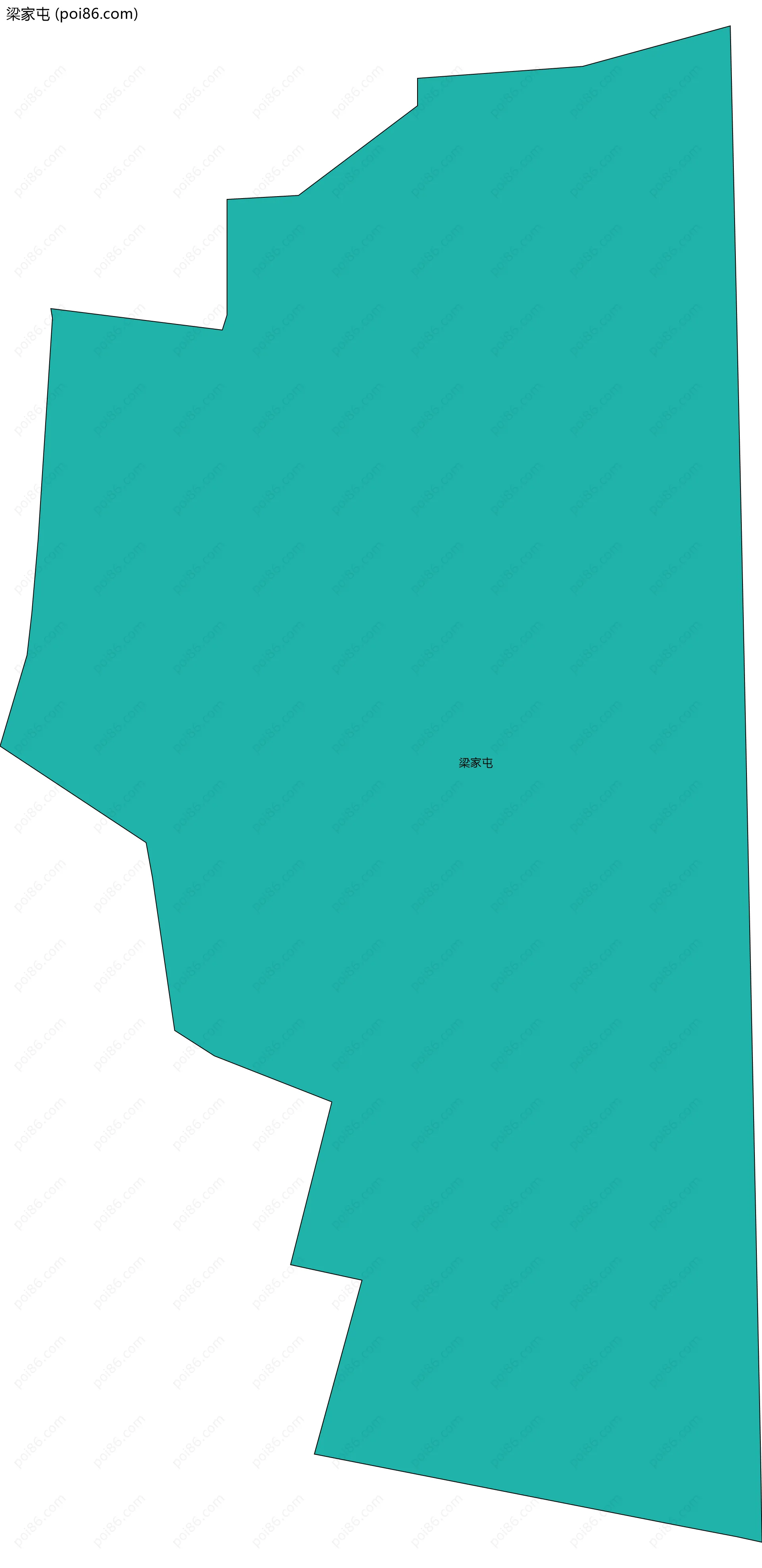 梁家屯边界地图