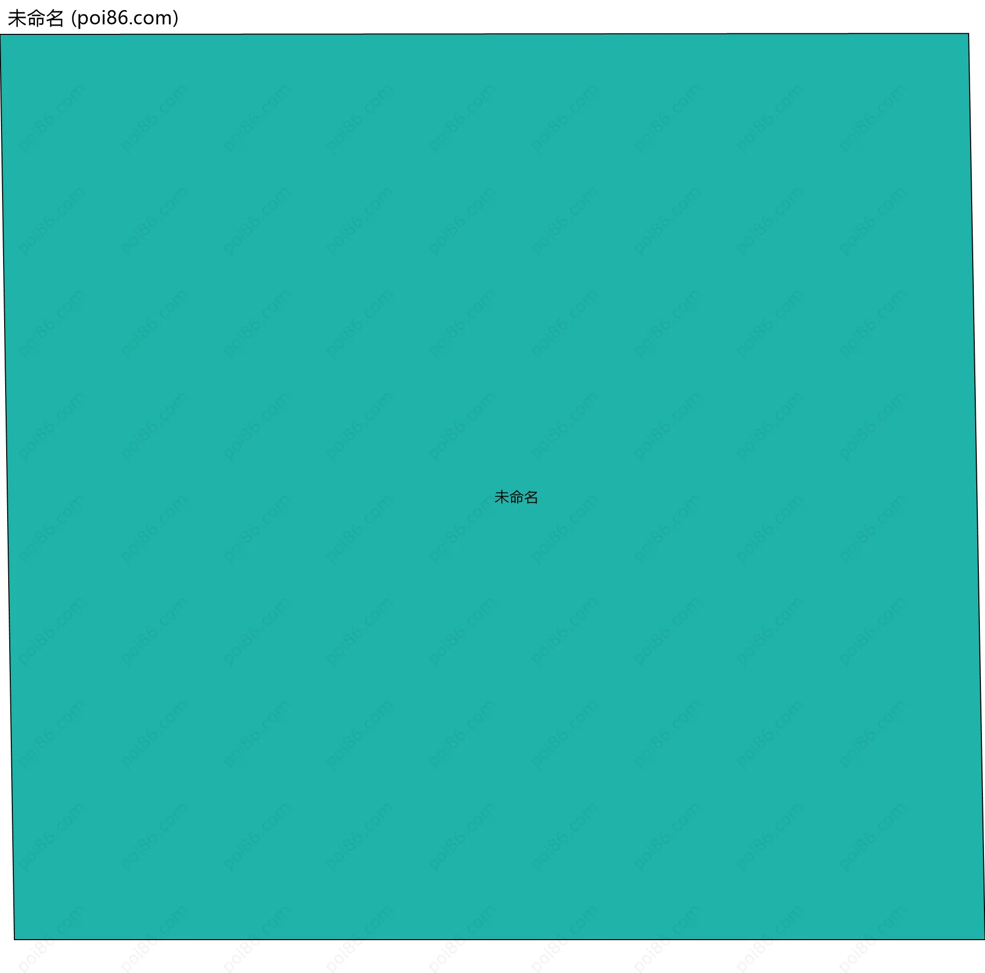 未命名边界地图