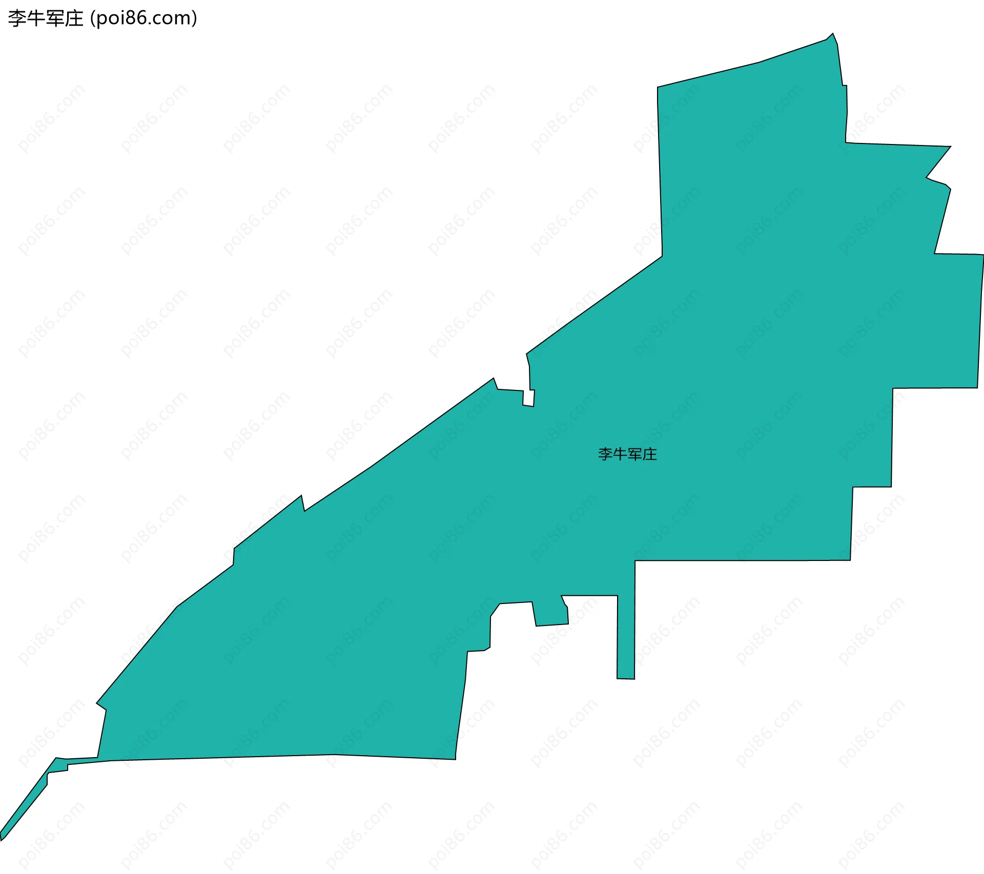 李牛军庄边界地图
