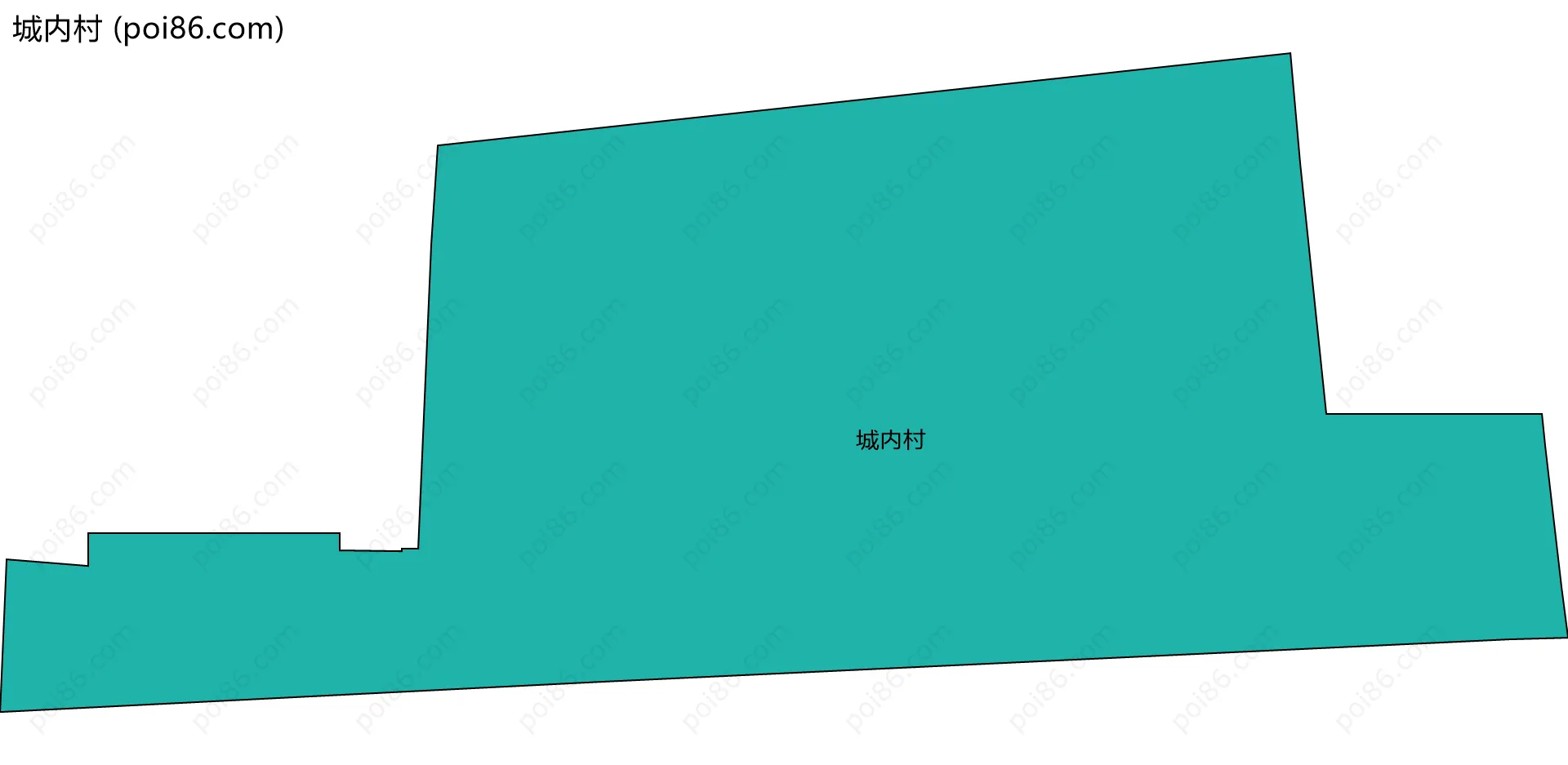 城内村边界地图