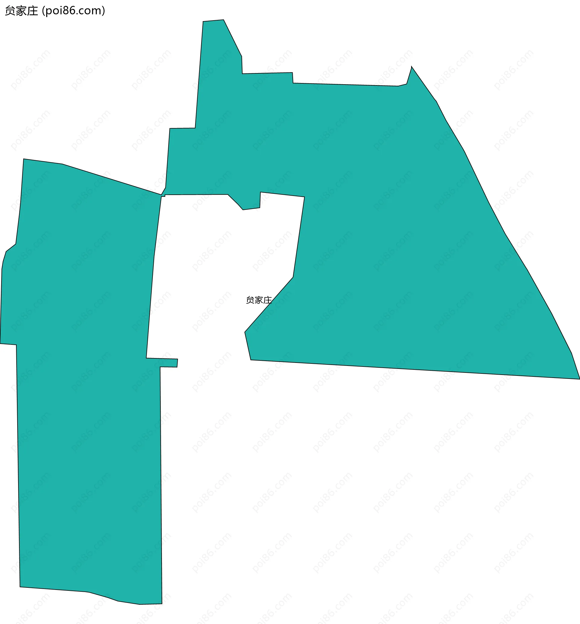 贠家庄边界地图