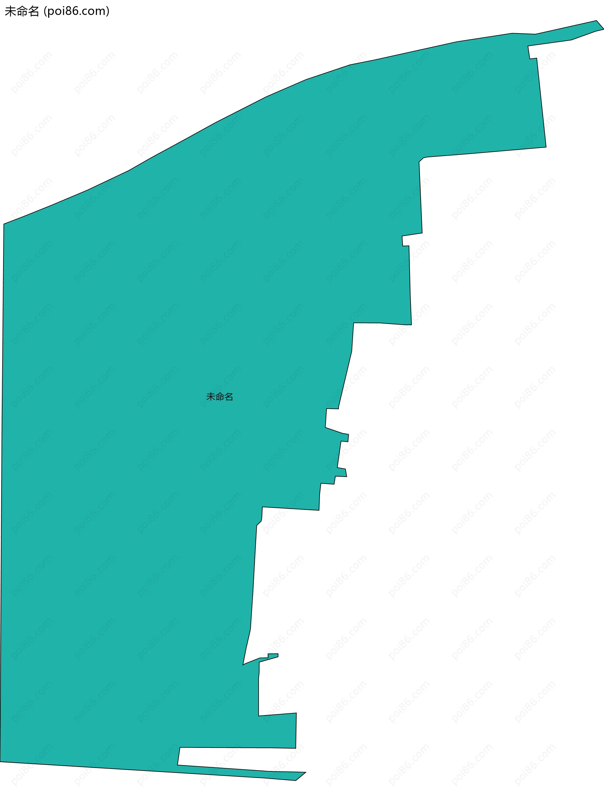 未命名边界地图