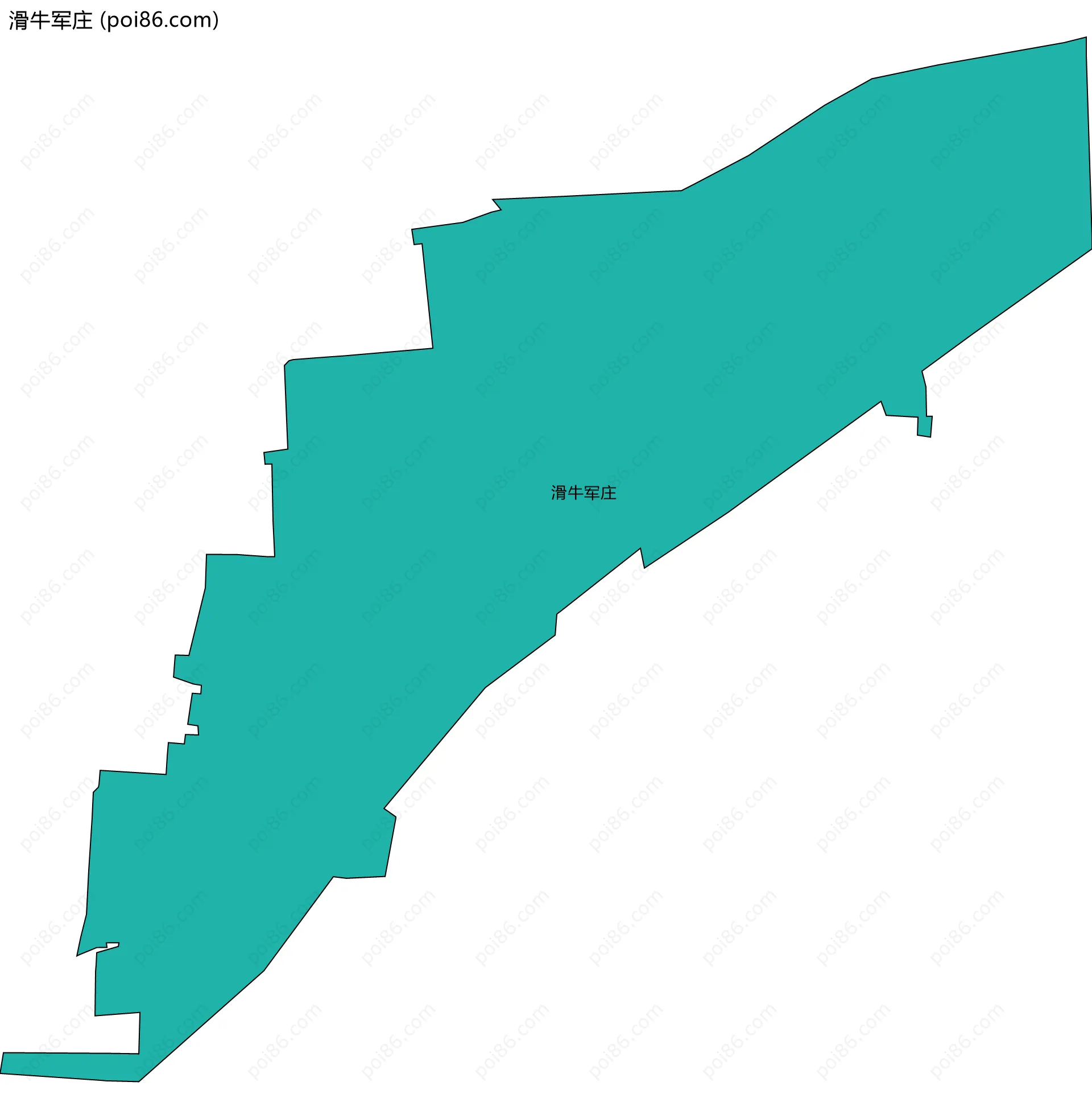 滑牛军庄边界地图