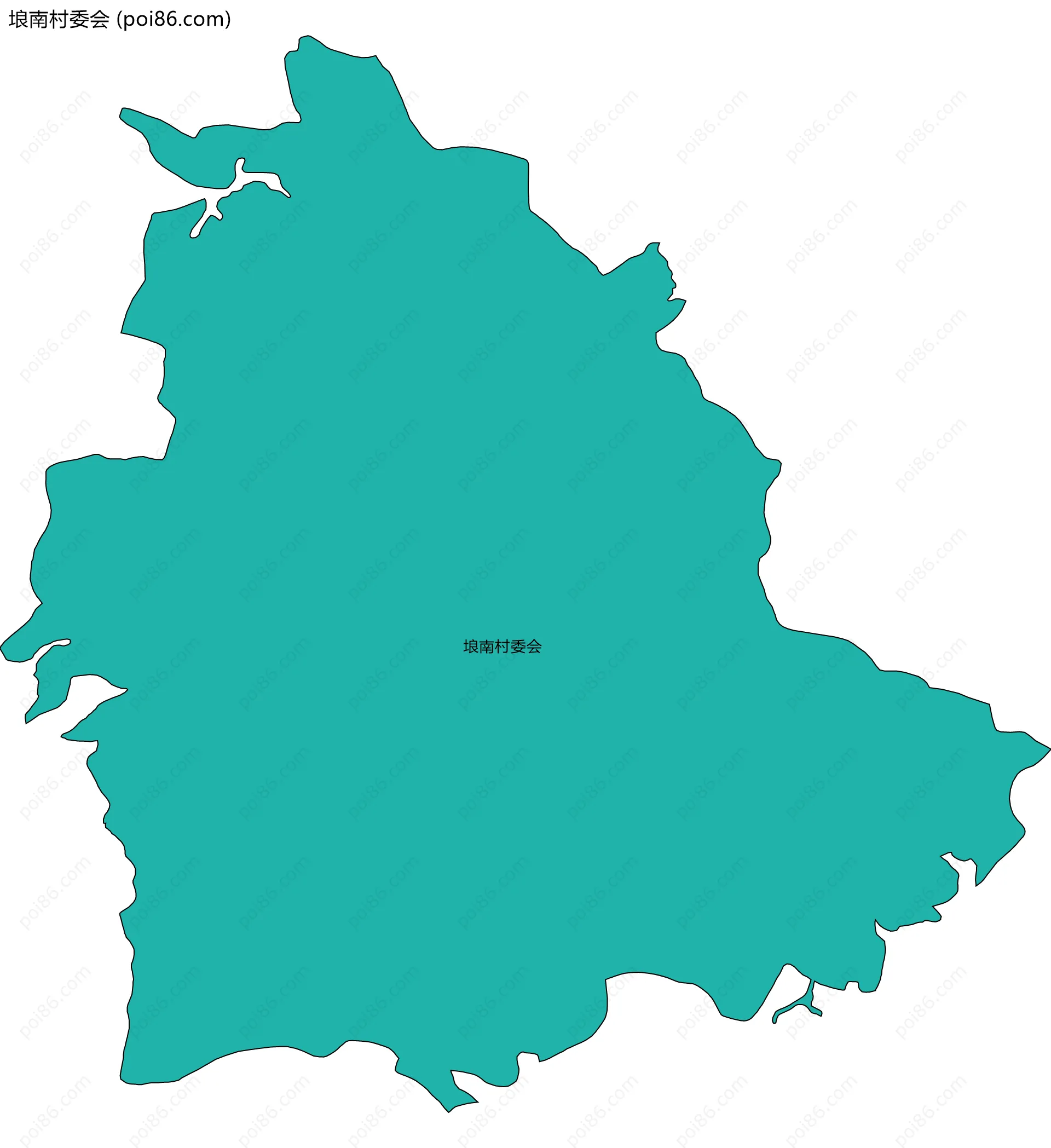 埌南村委会边界地图