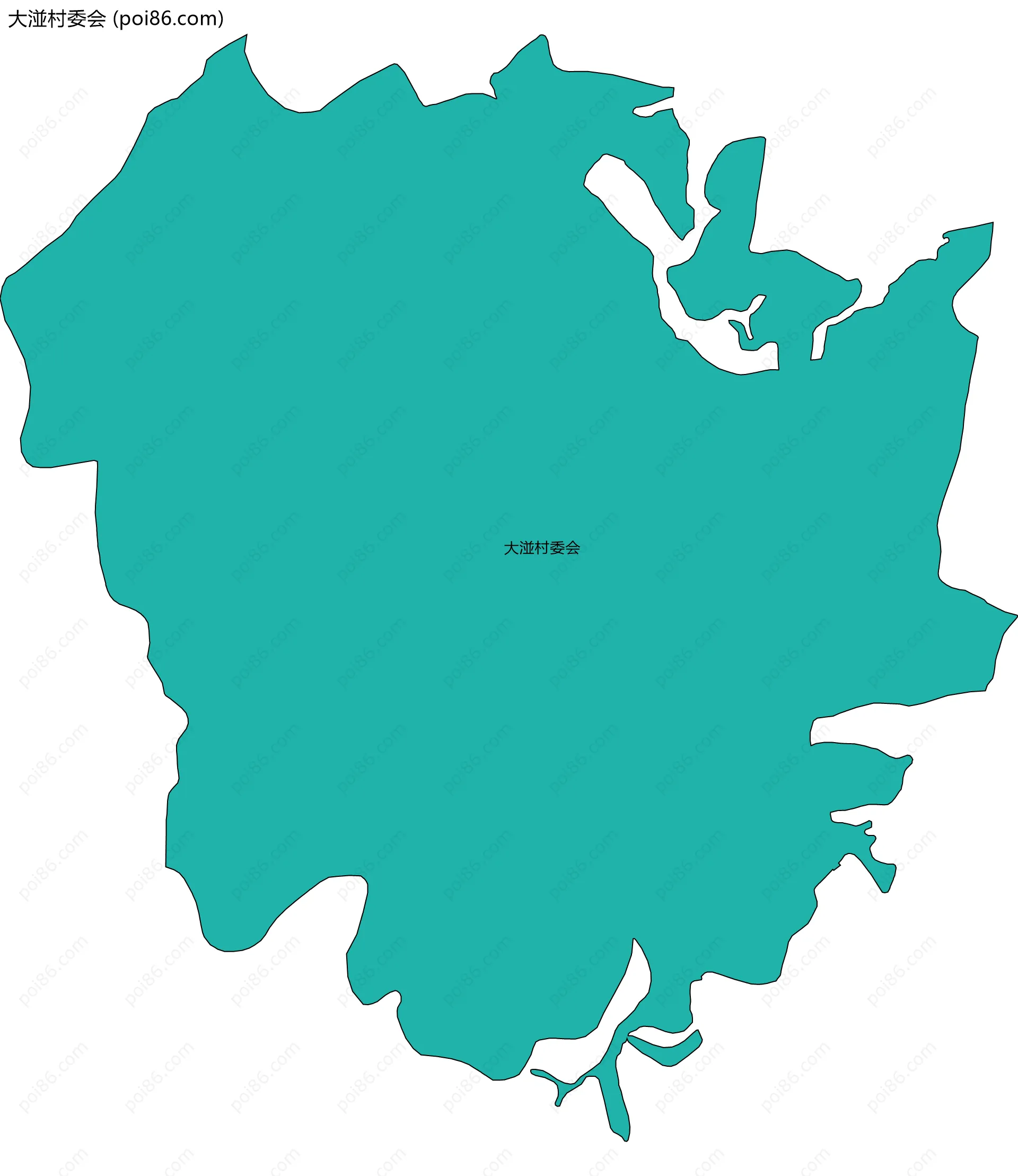 大湴村委会边界地图