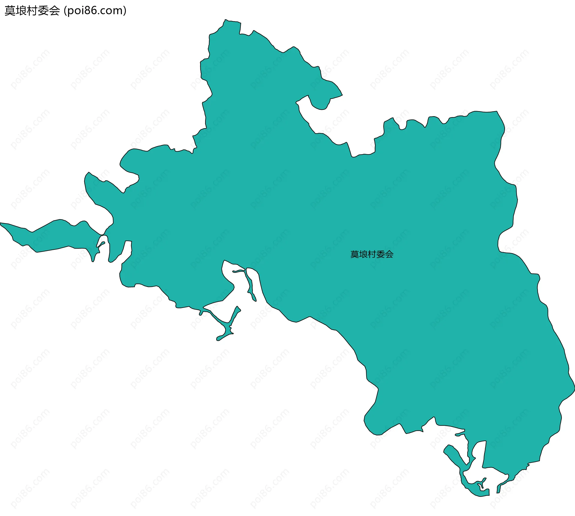 莫埌村委会边界地图