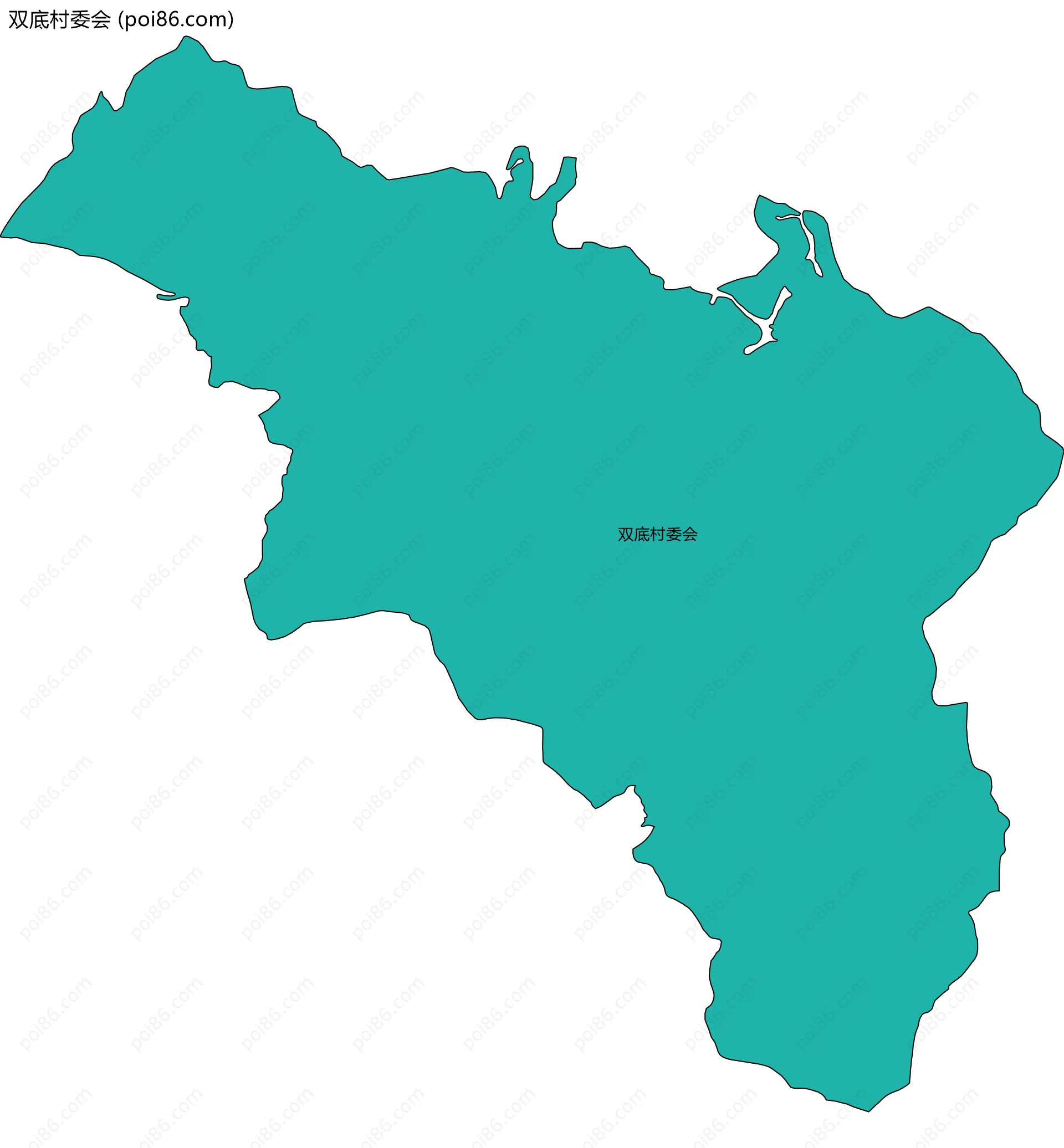 双底村委会边界地图