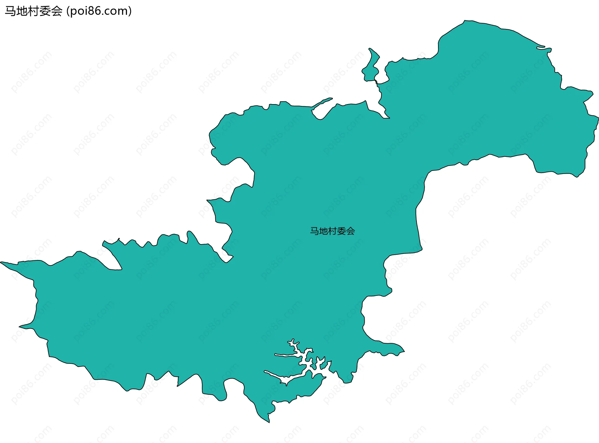 马地村委会边界地图