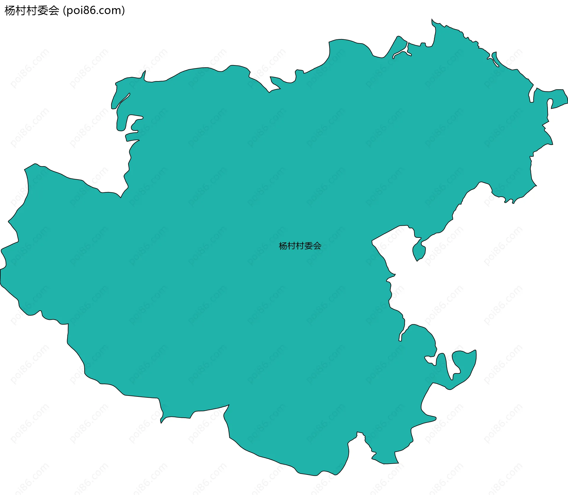 杨村村委会边界地图