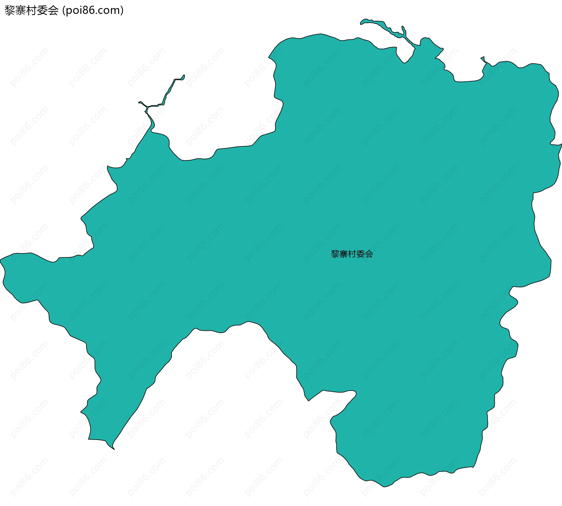 黎寨村委会边界地图