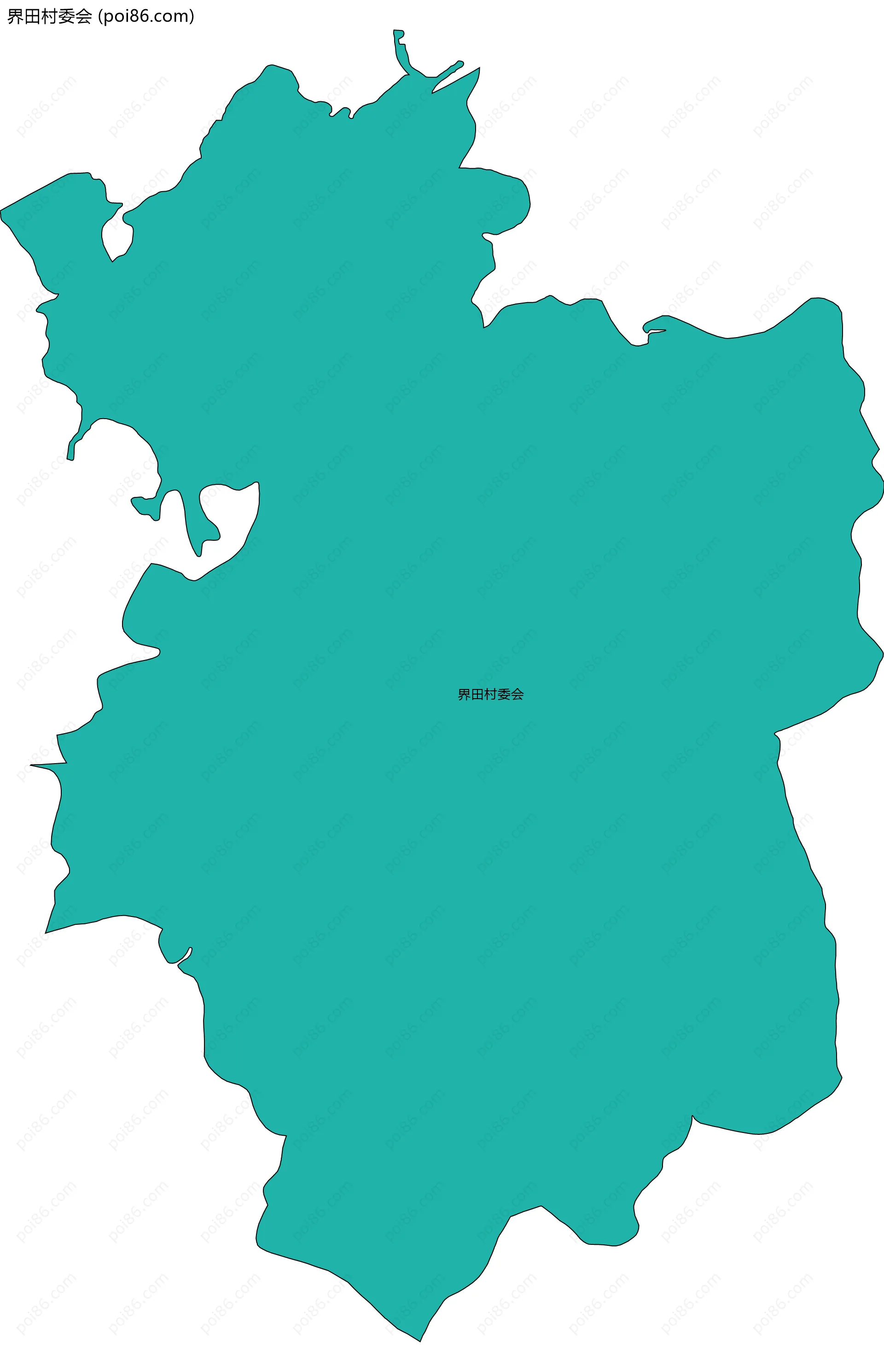 界田村委会边界地图