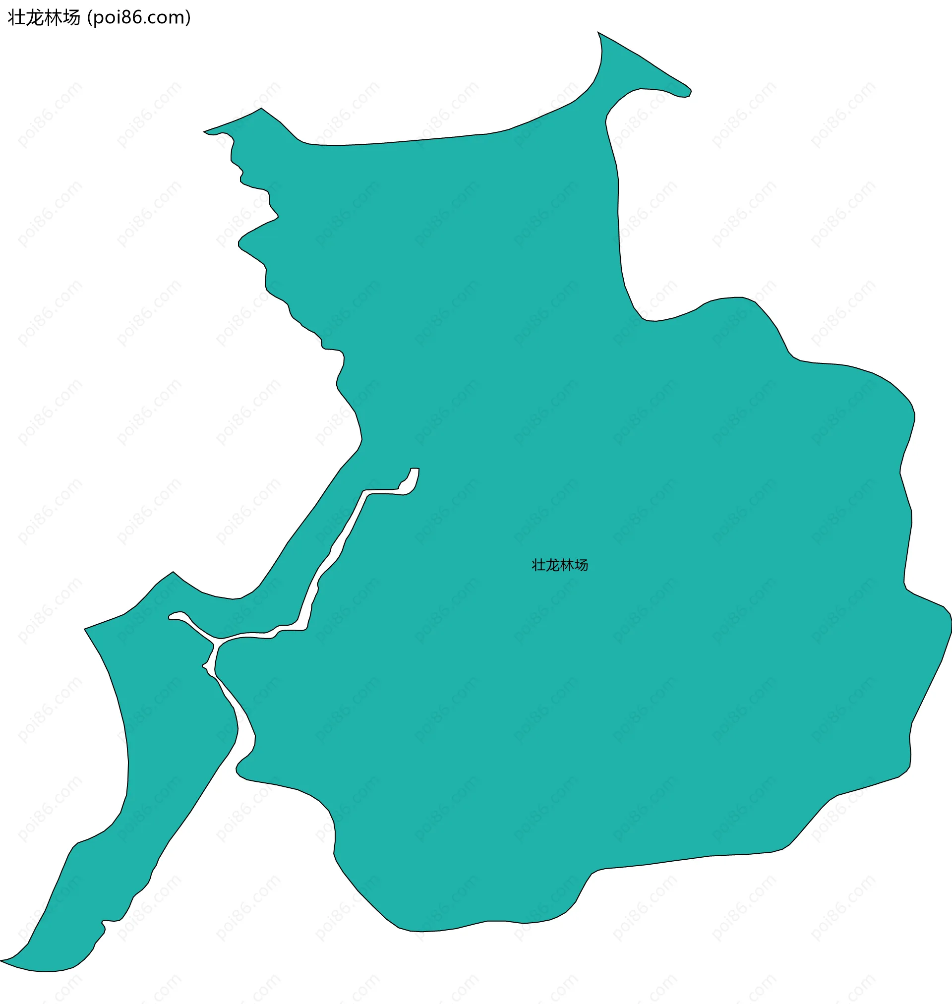 壮龙林场边界地图