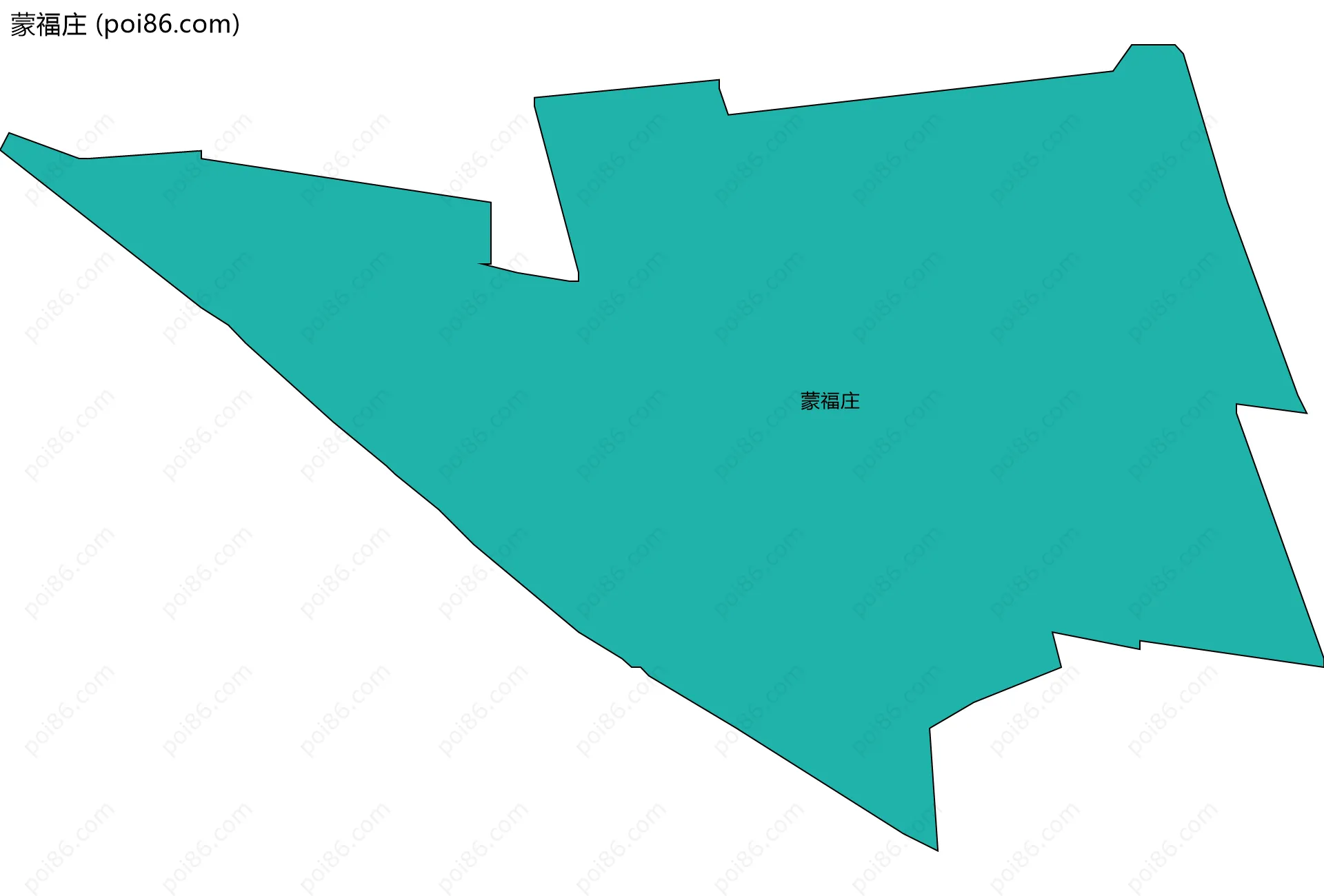 蒙福庄边界地图