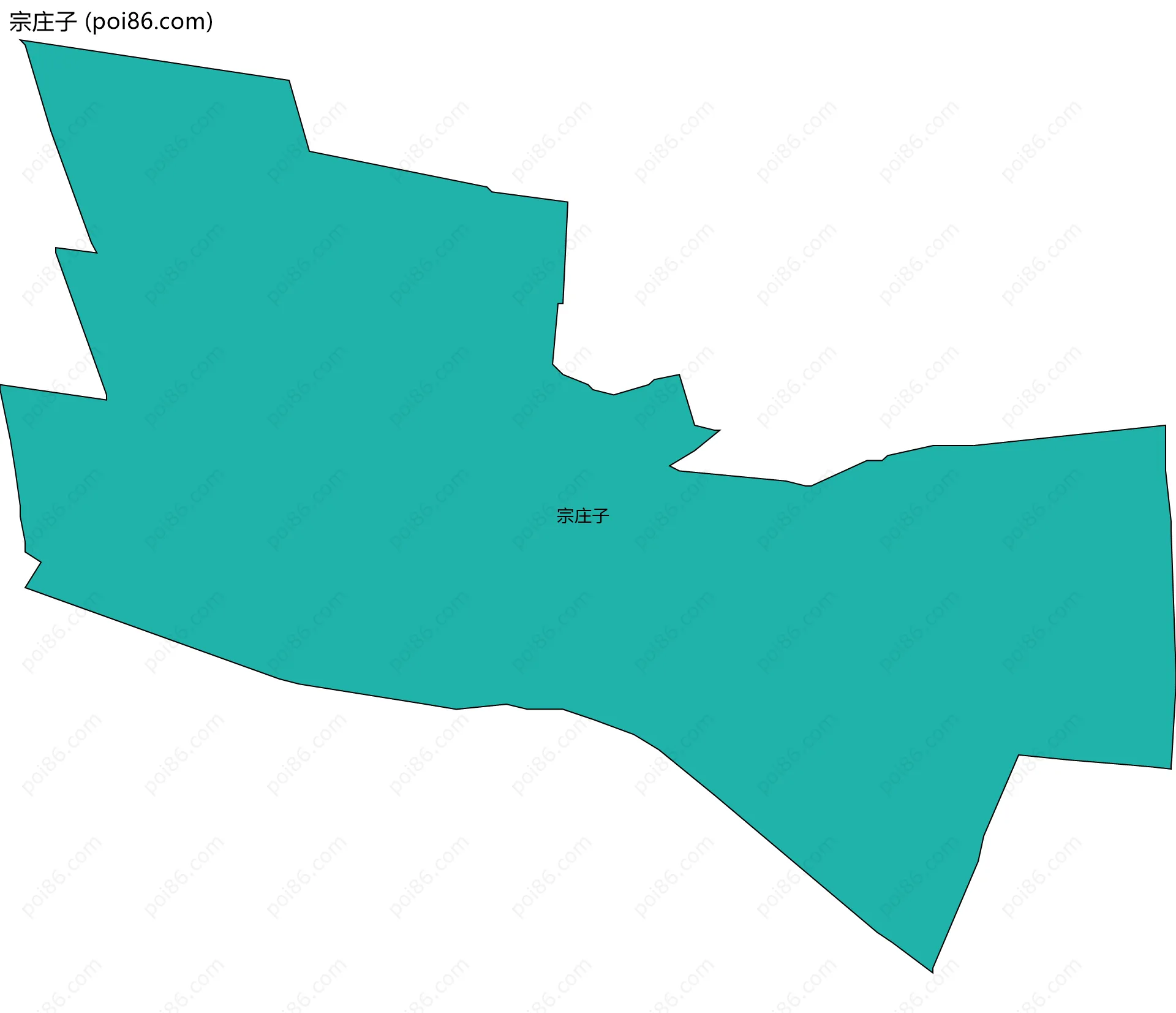 宗庄子边界地图