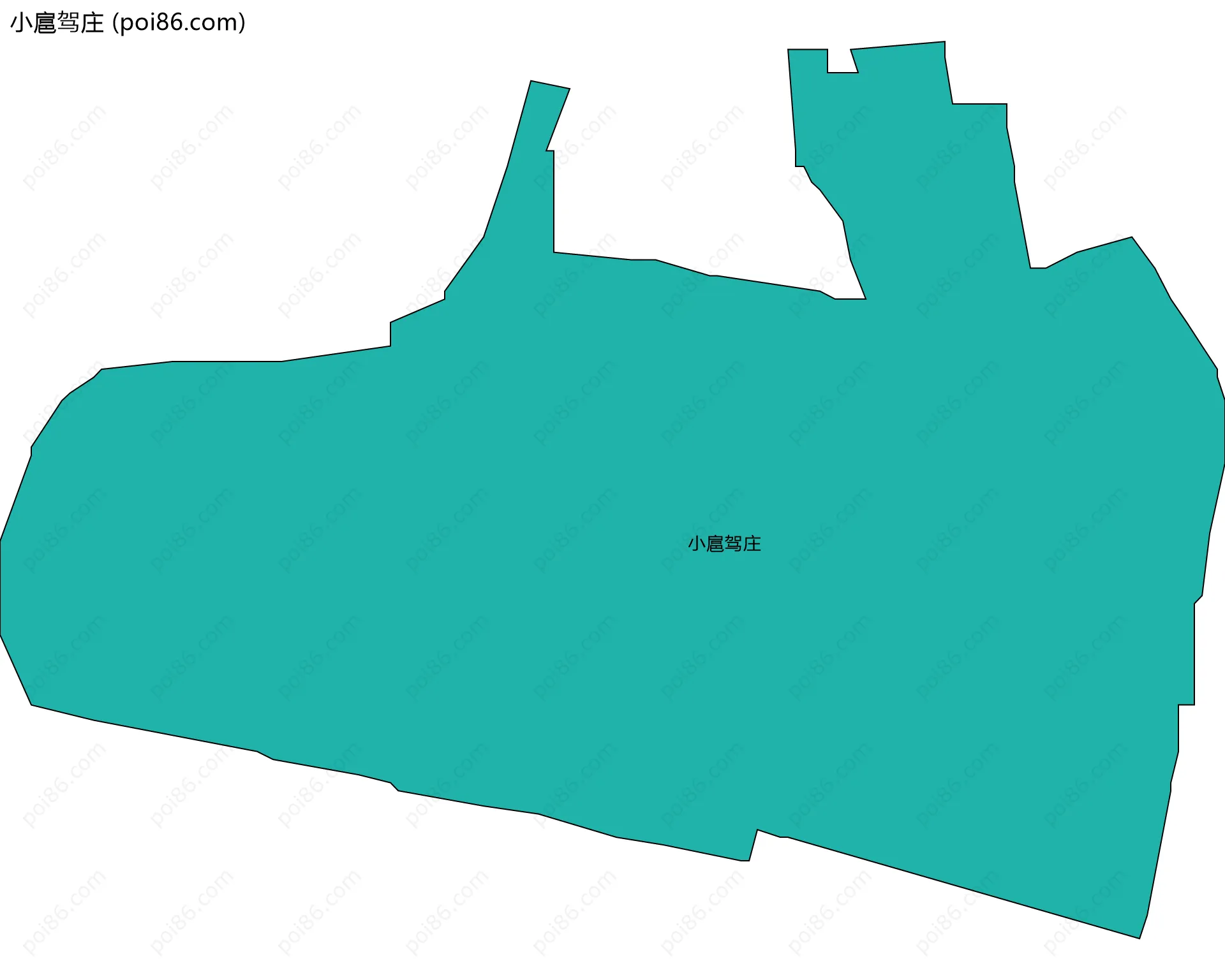 小扈驾庄边界地图