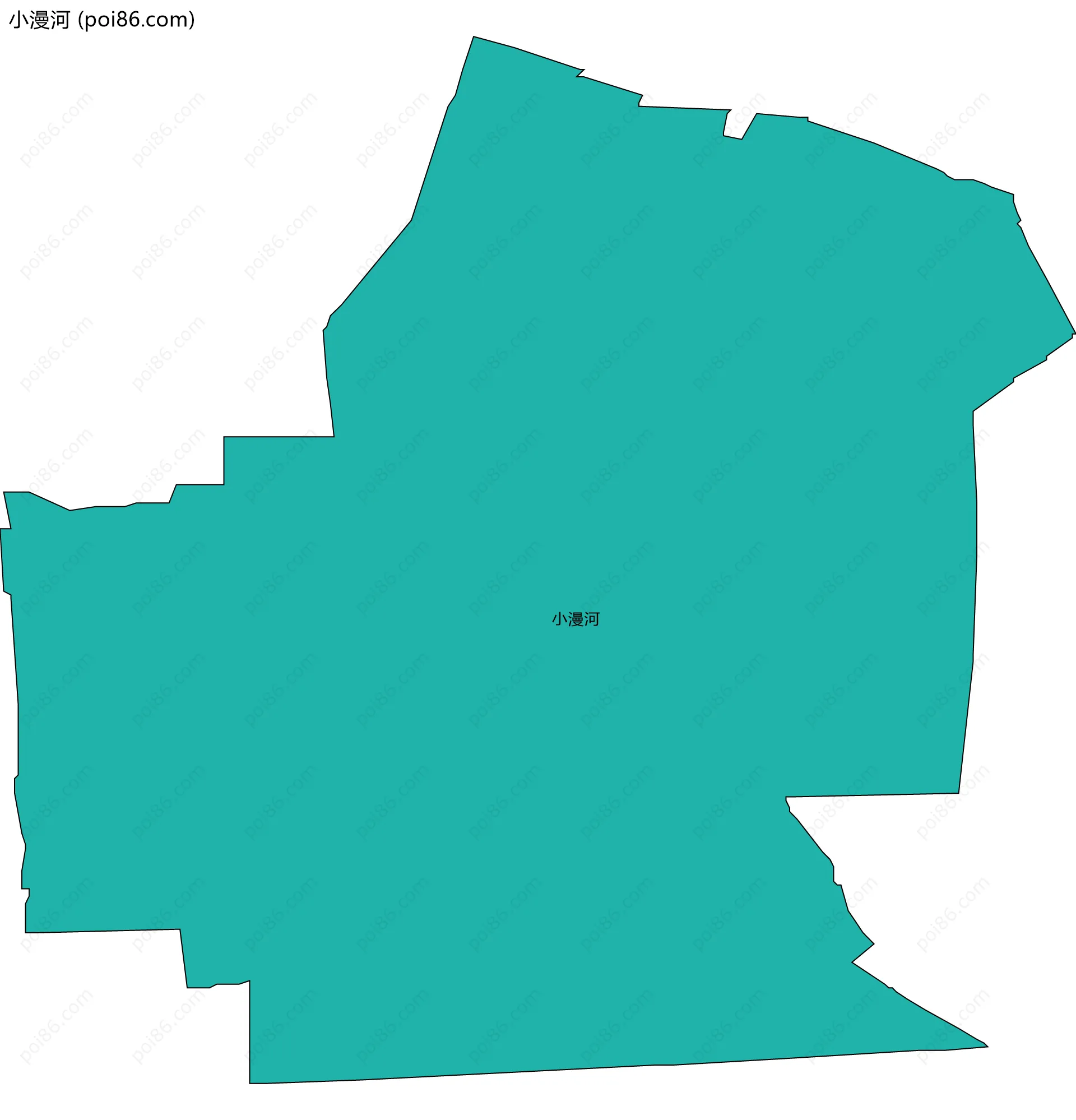 小漫河边界地图