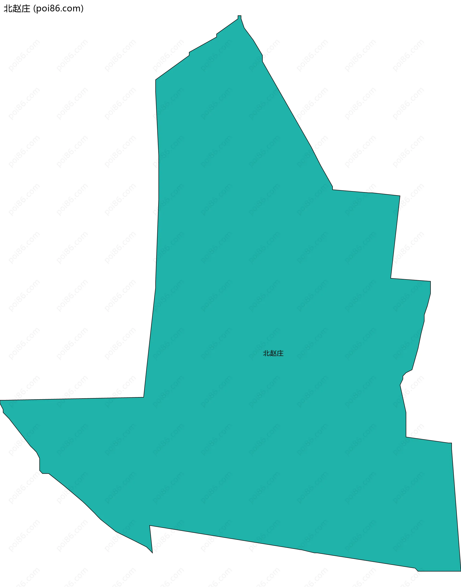 北赵庄边界地图