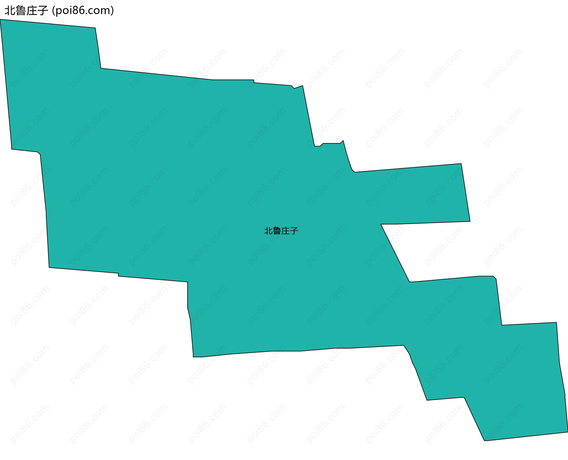 北鲁庄子边界地图