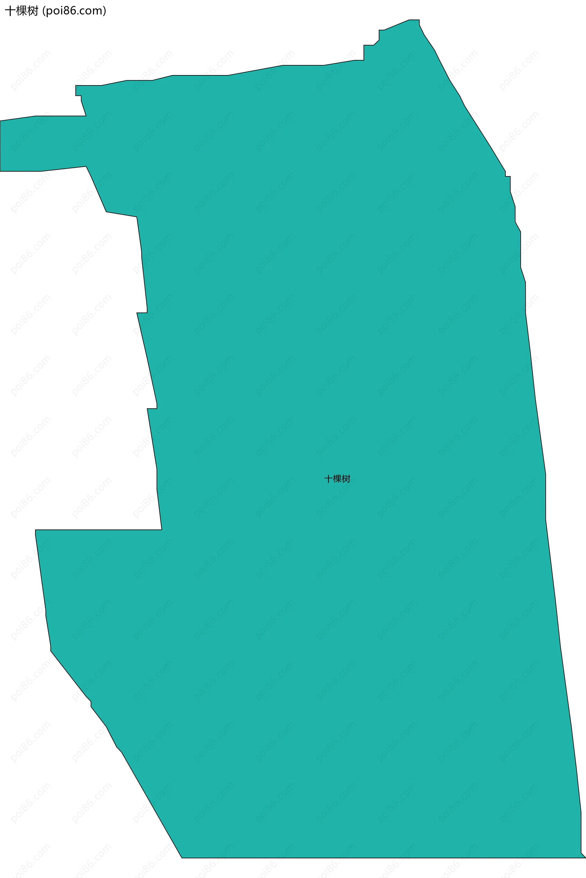 十棵树边界地图