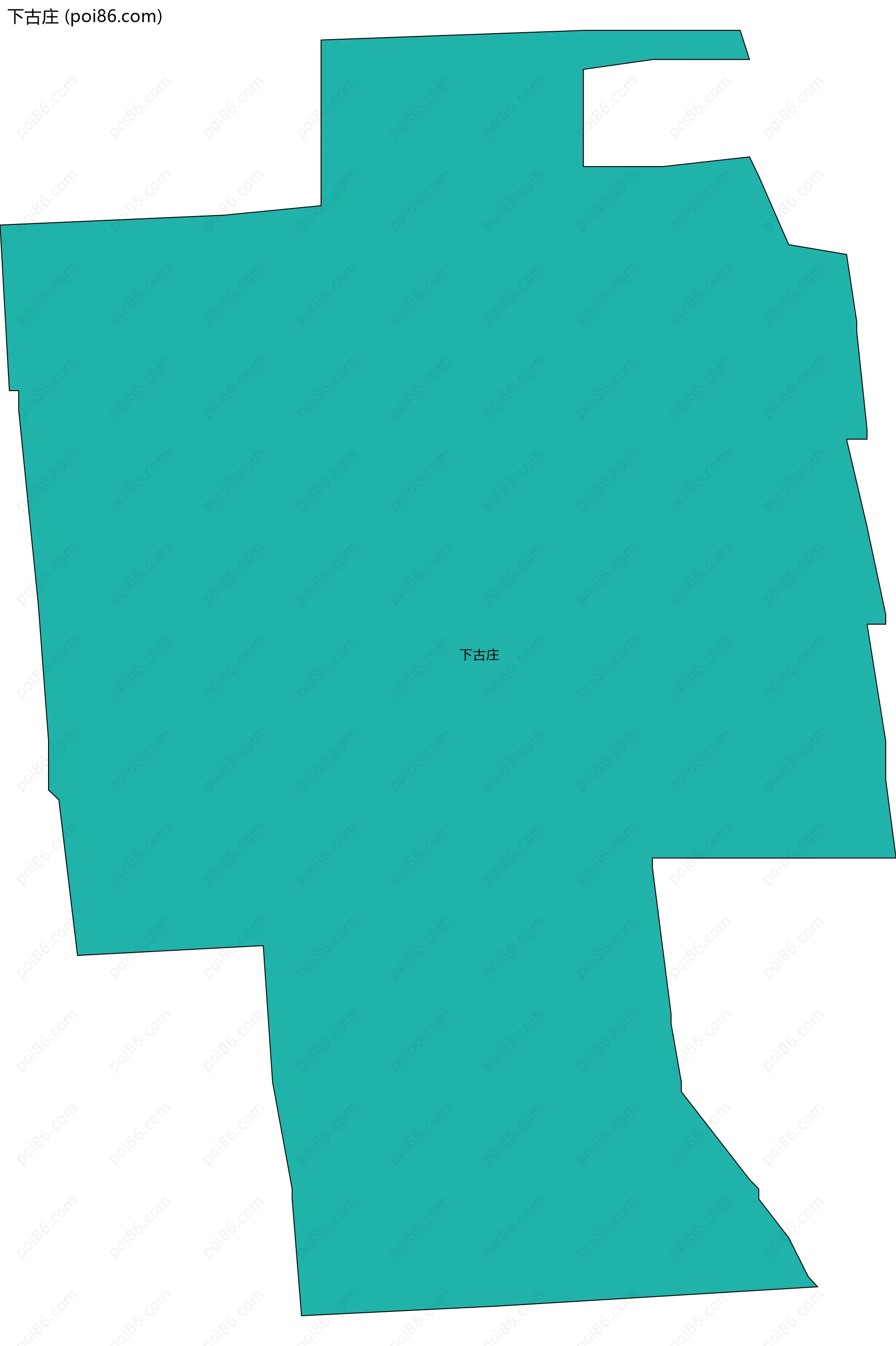 下古庄边界地图