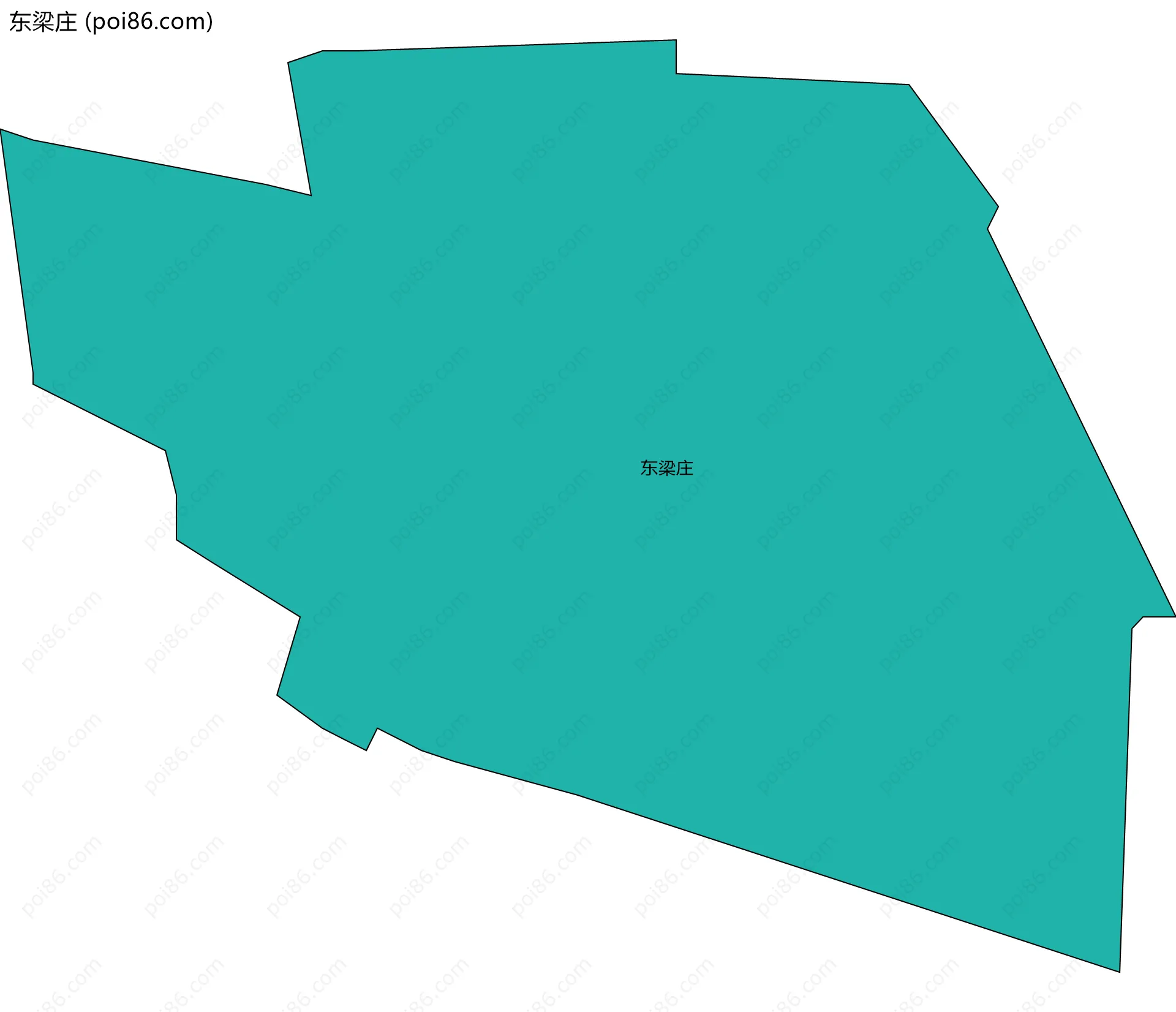 东梁庄边界地图