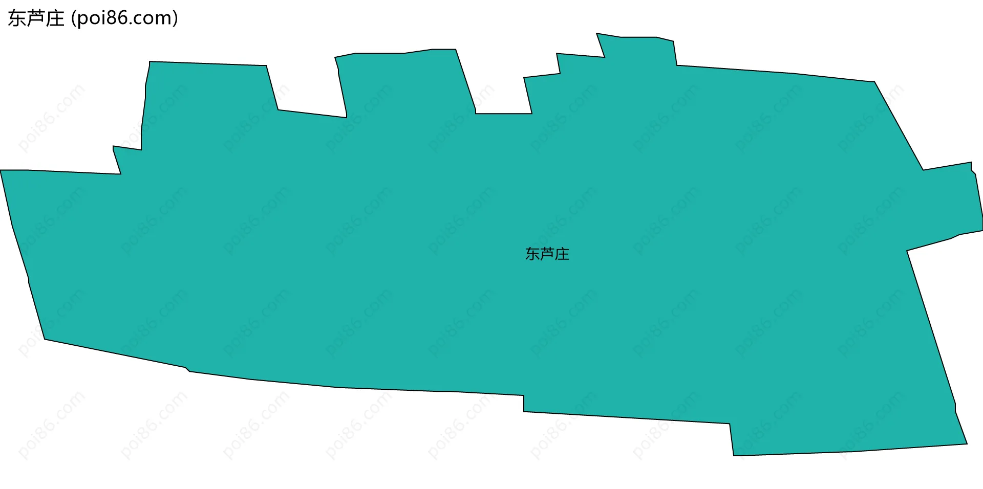 东芦庄边界地图