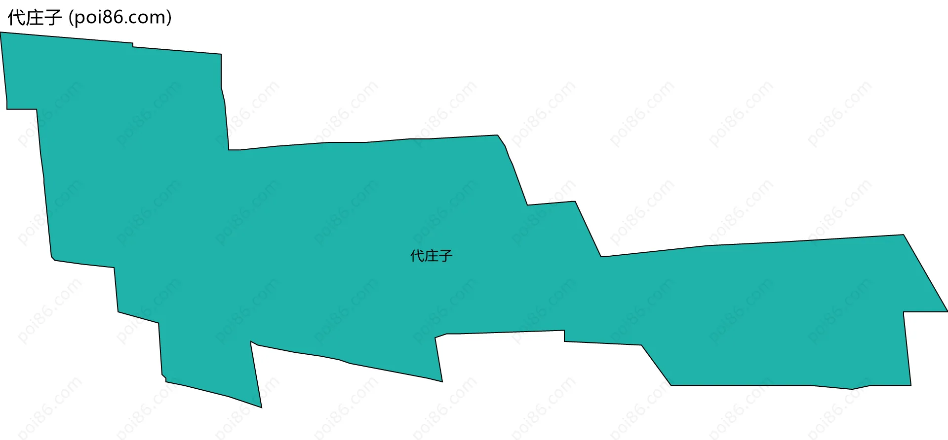 代庄子边界地图