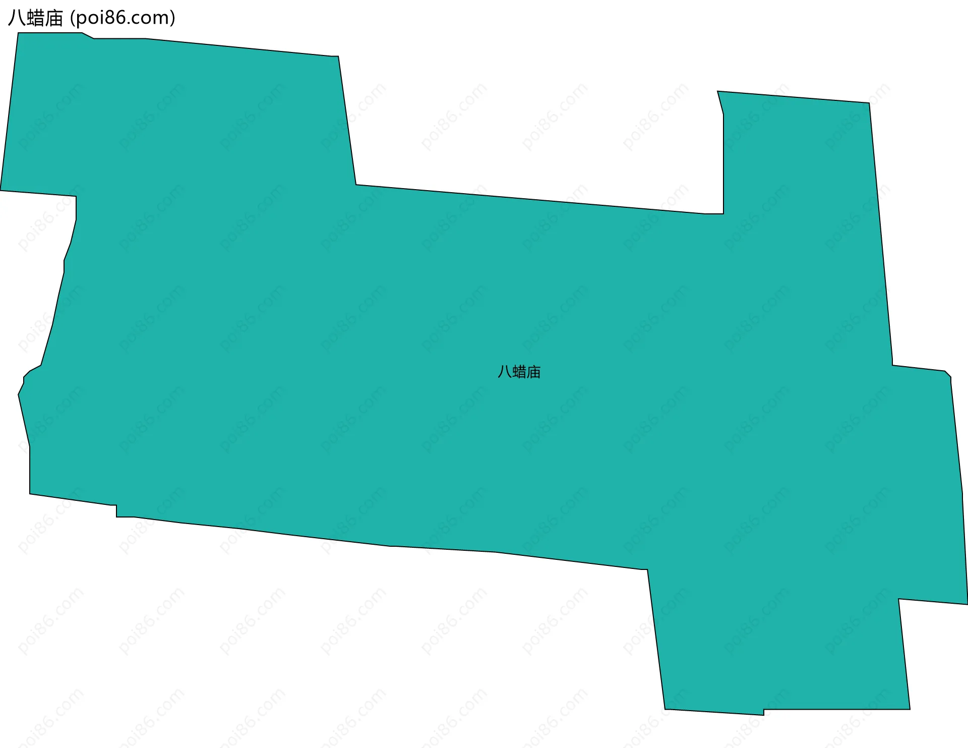 八蜡庙边界地图