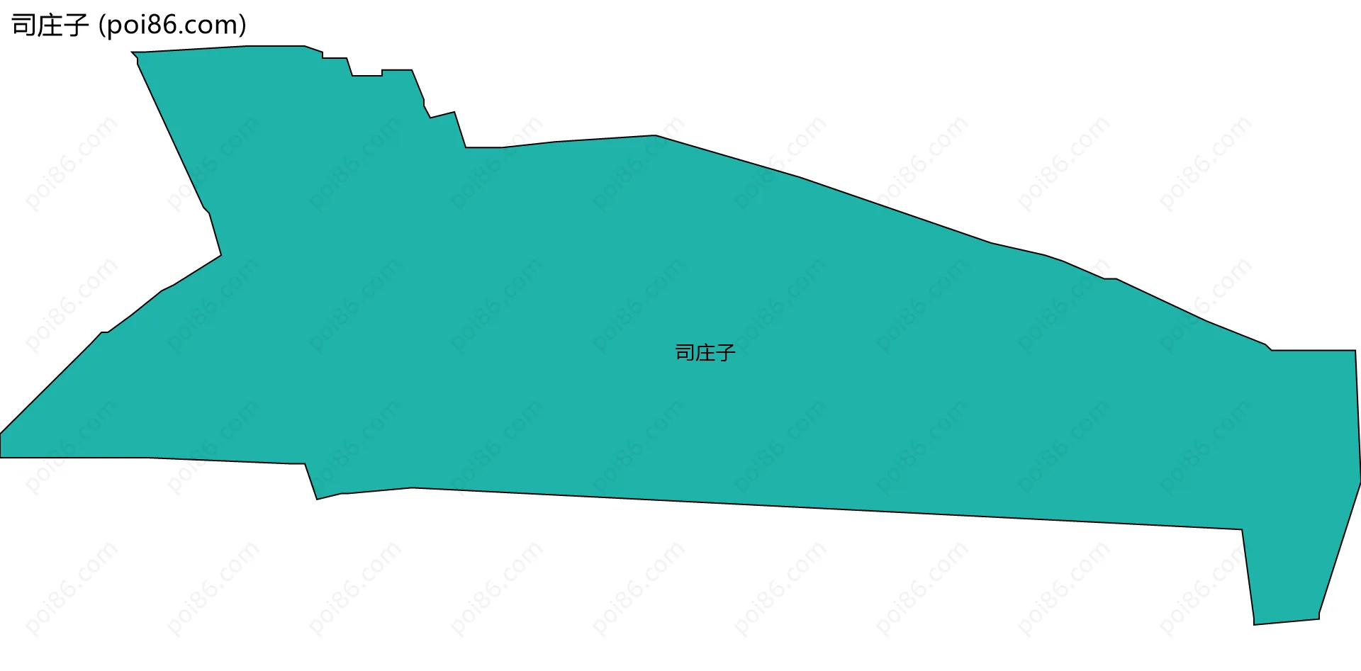 司庄子边界地图