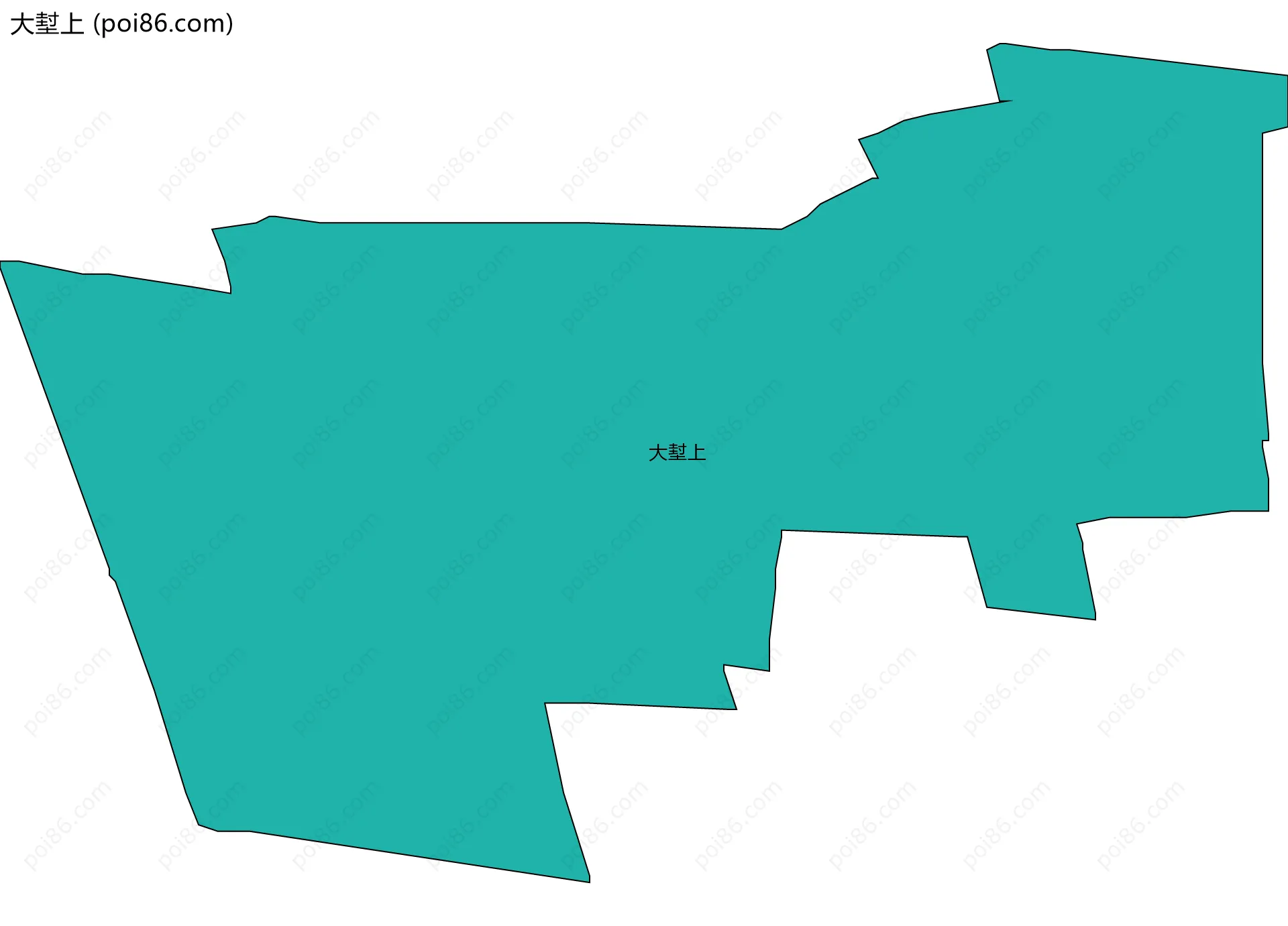 大堼上边界地图