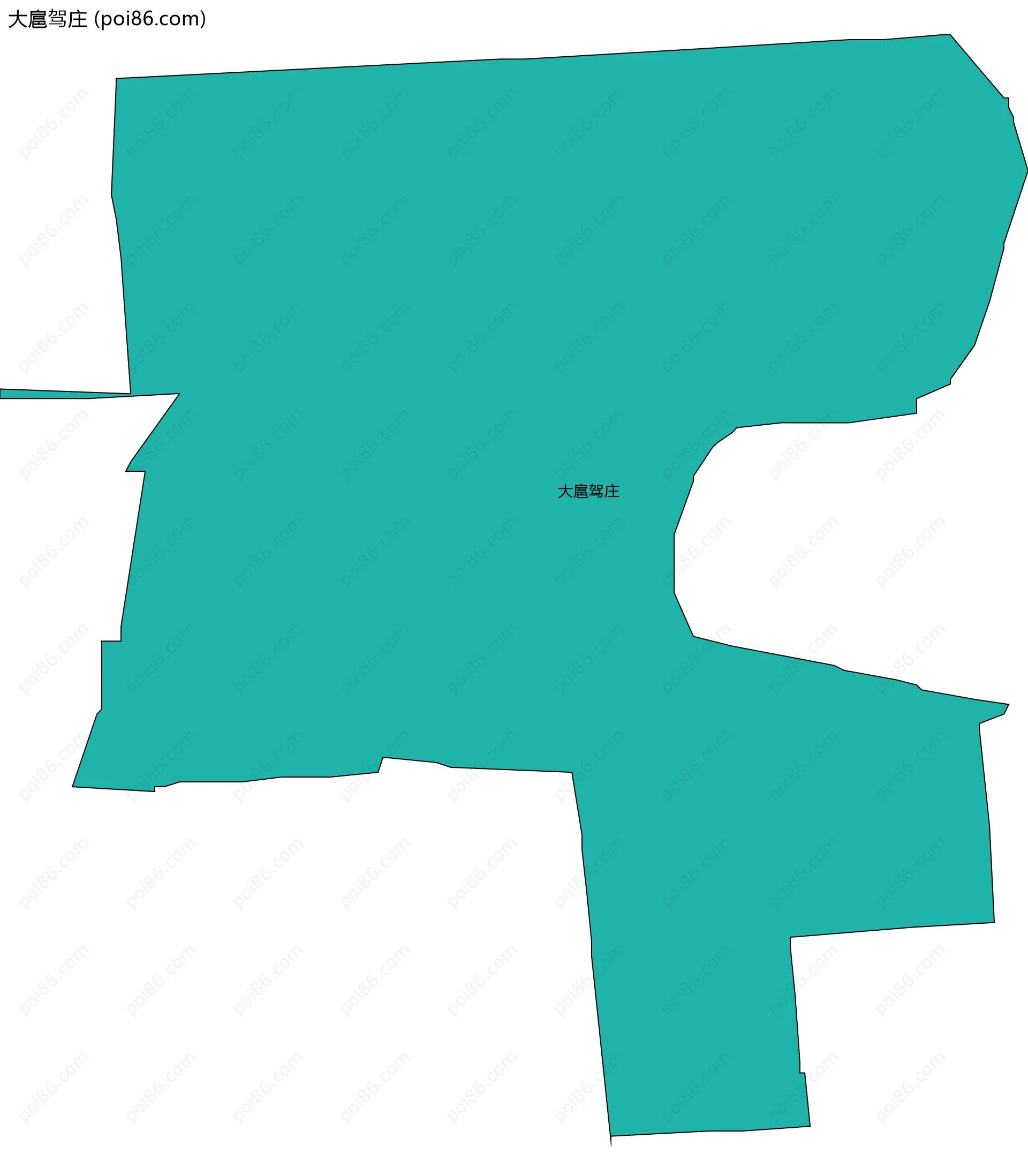 大扈驾庄边界地图