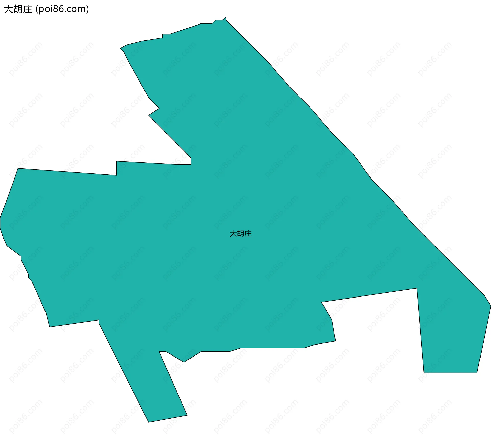 大胡庄边界地图