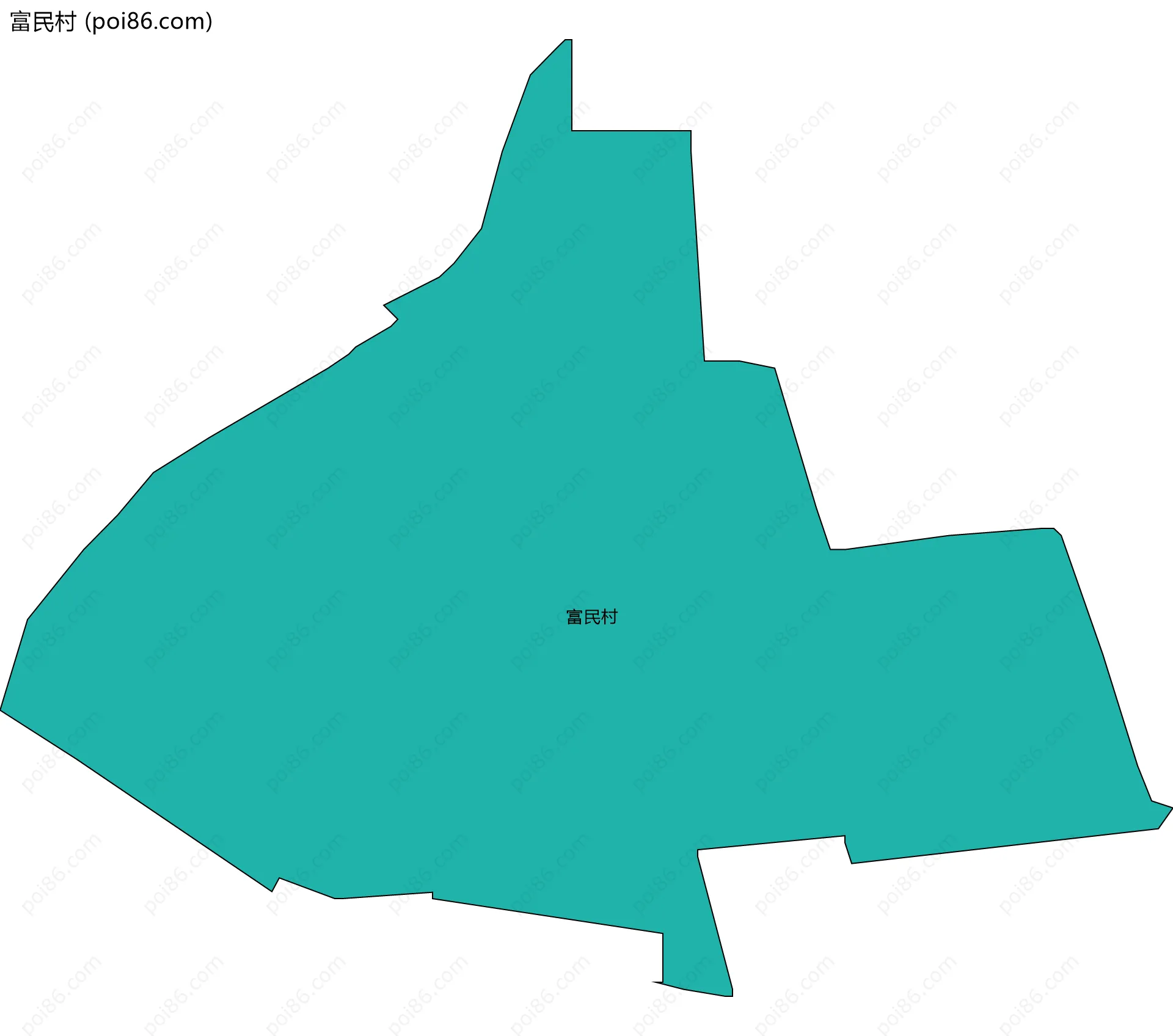 富民村边界地图
