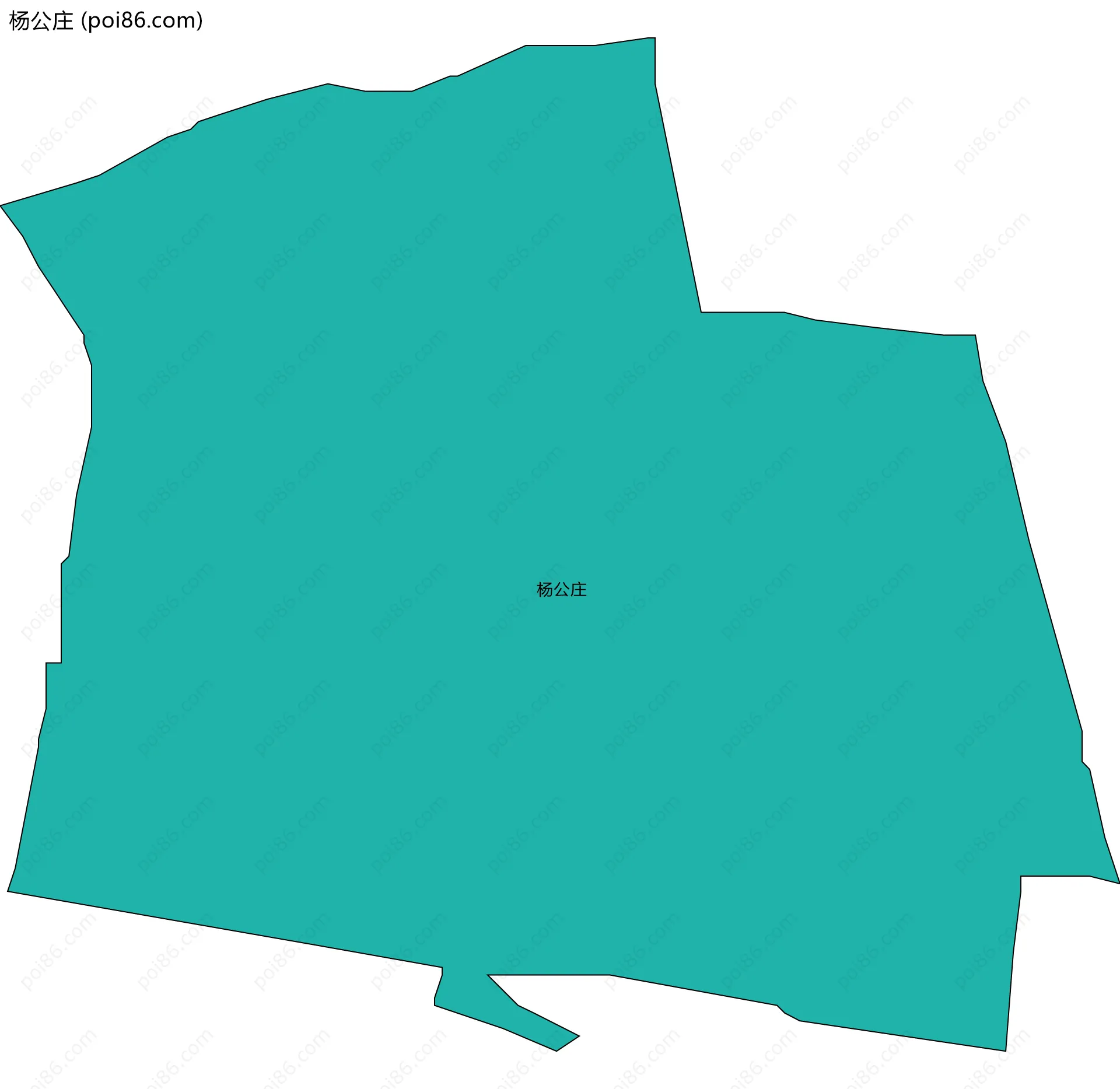 杨公庄边界地图