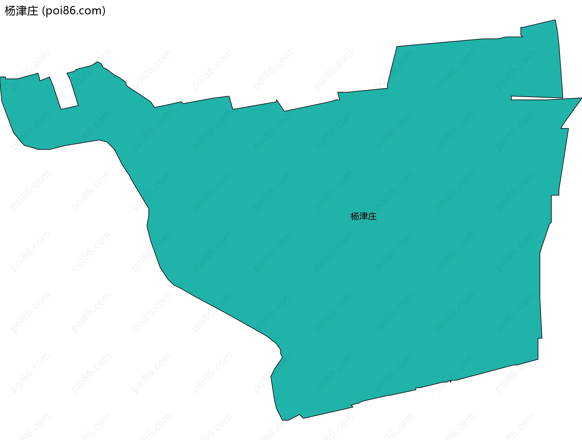 杨津庄边界地图