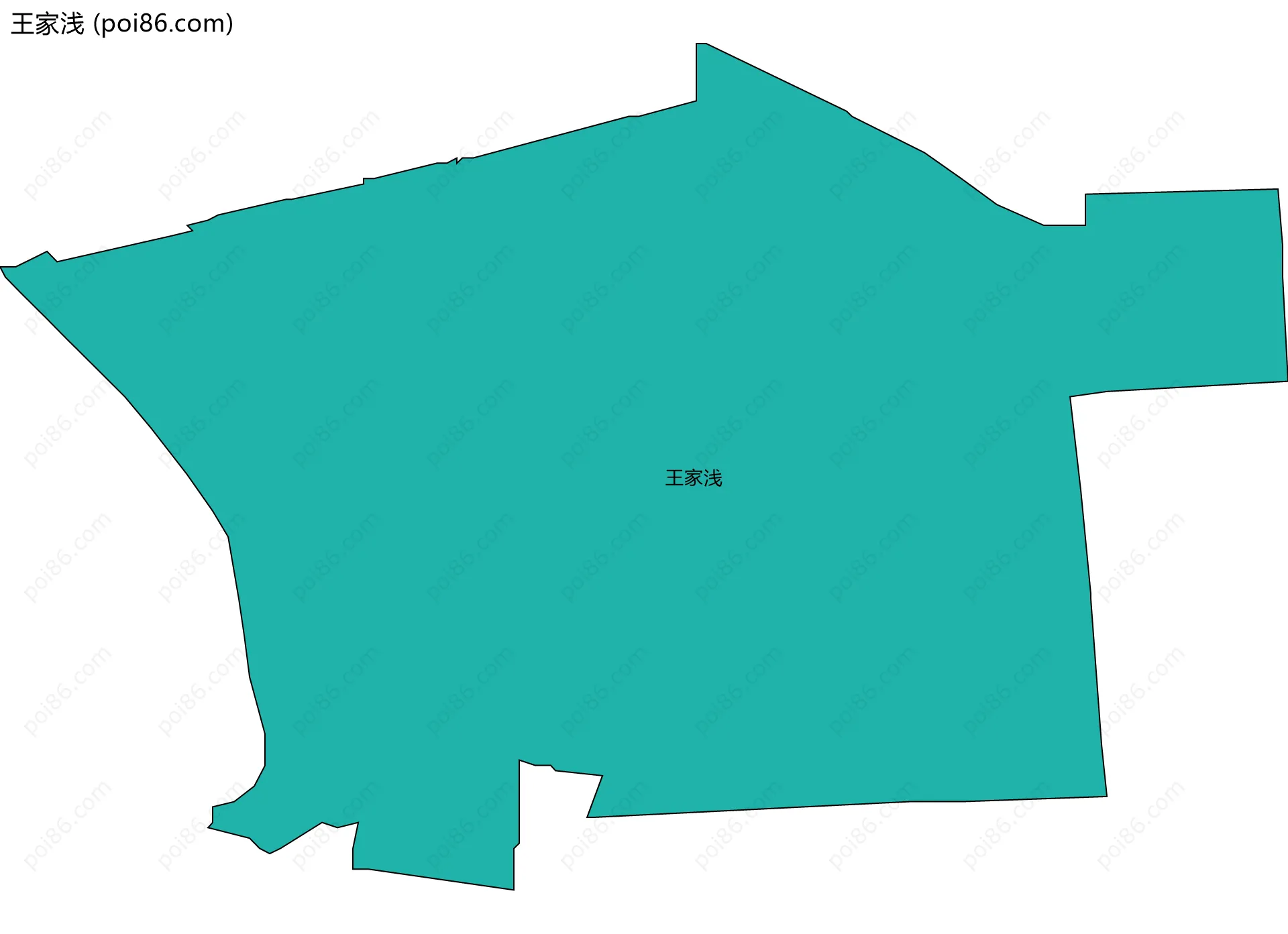 王家浅边界地图