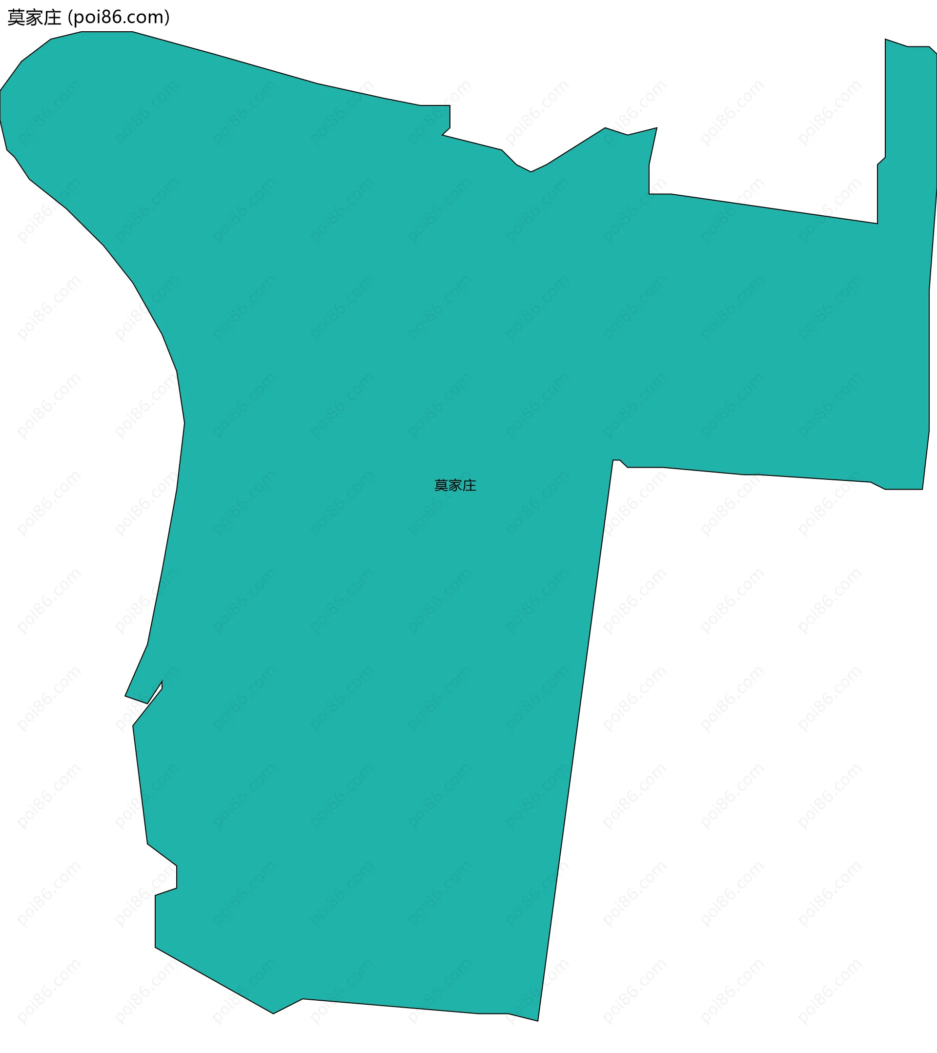 莫家庄边界地图