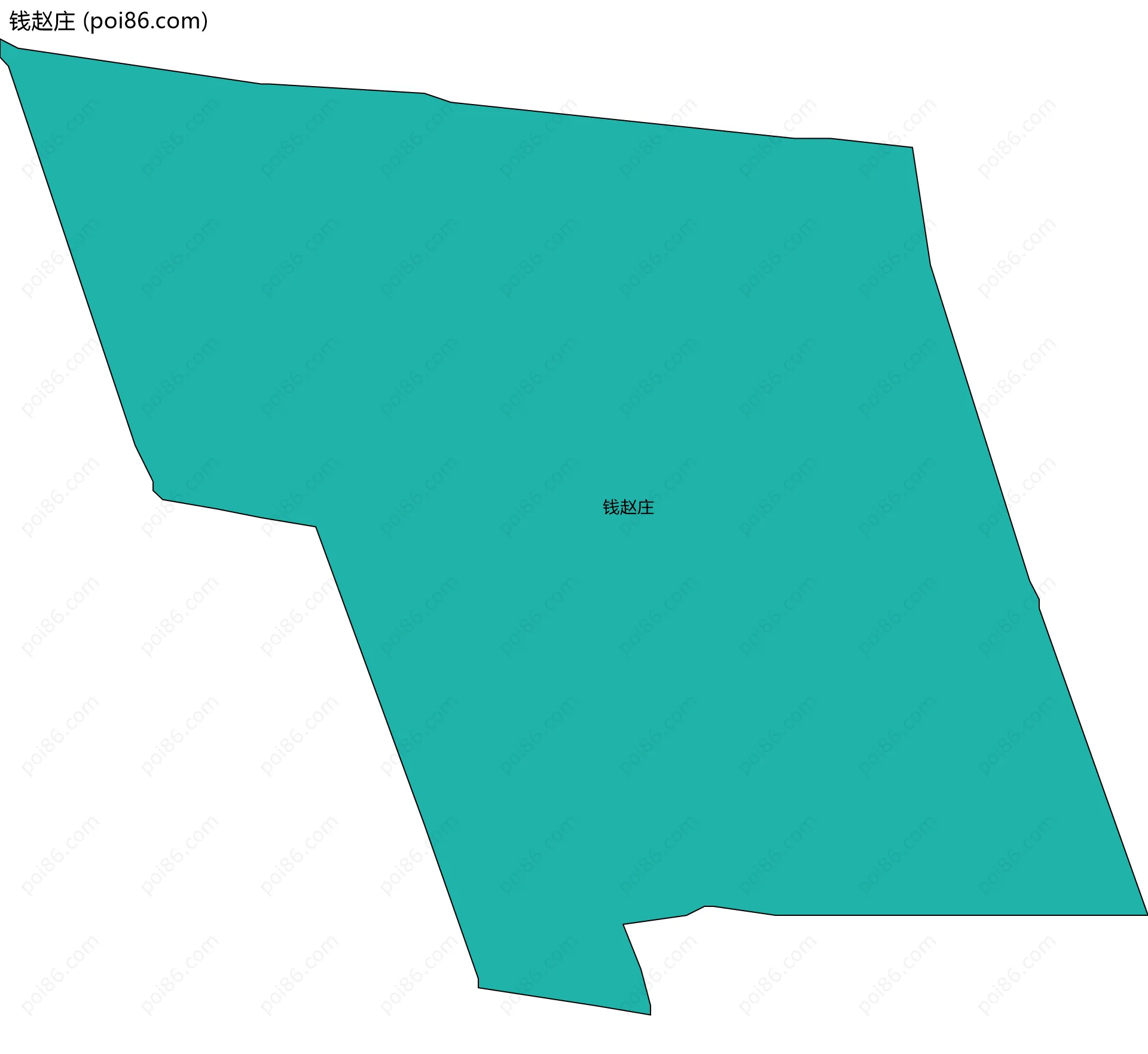 钱赵庄边界地图
