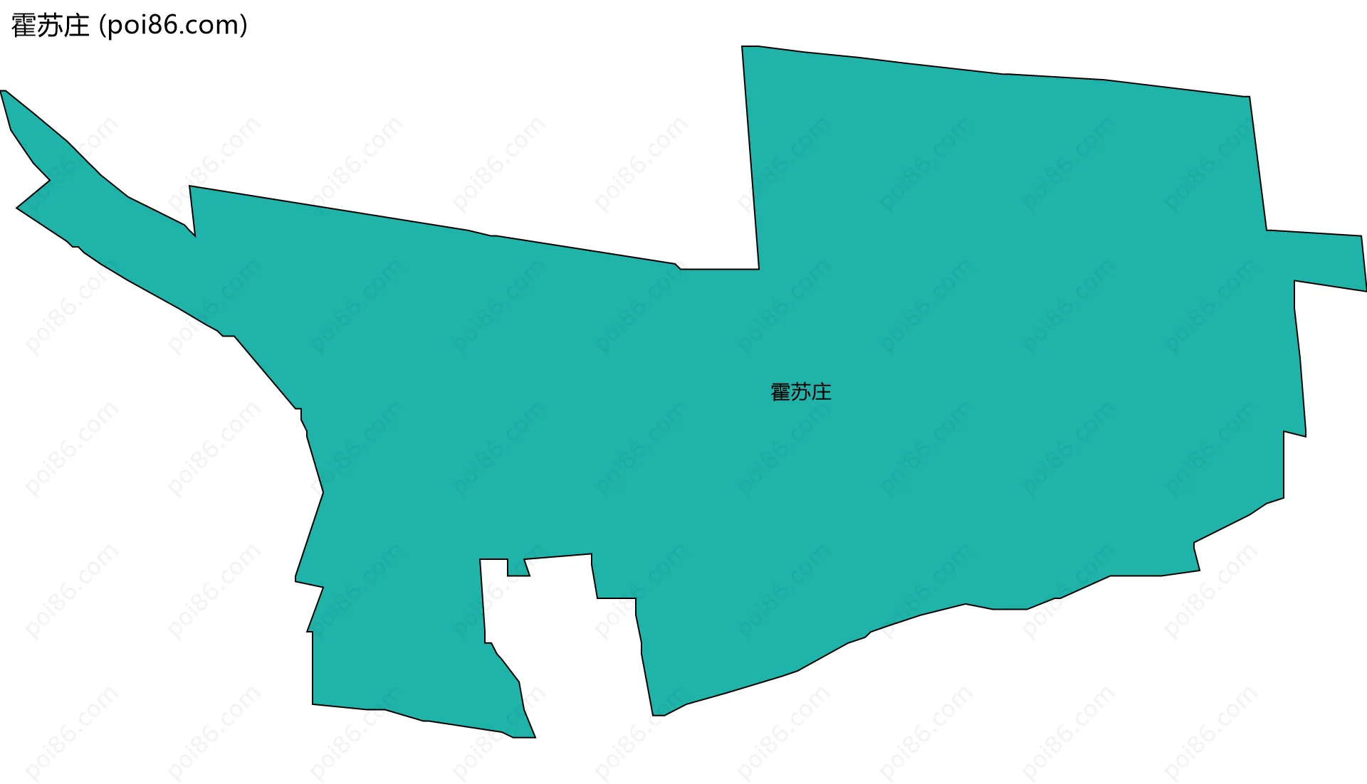 霍苏庄边界地图