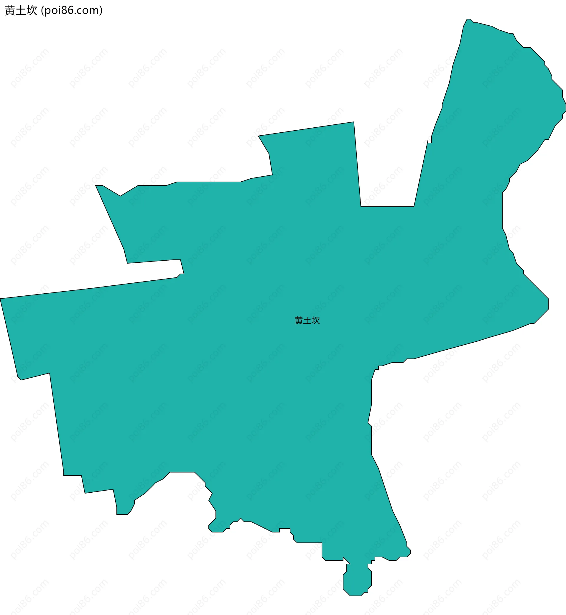 黄土坎边界地图