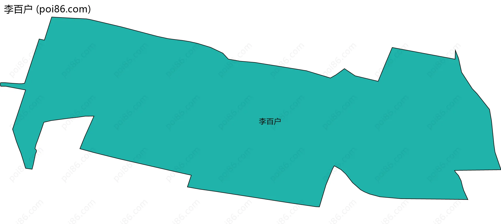 李百户边界地图