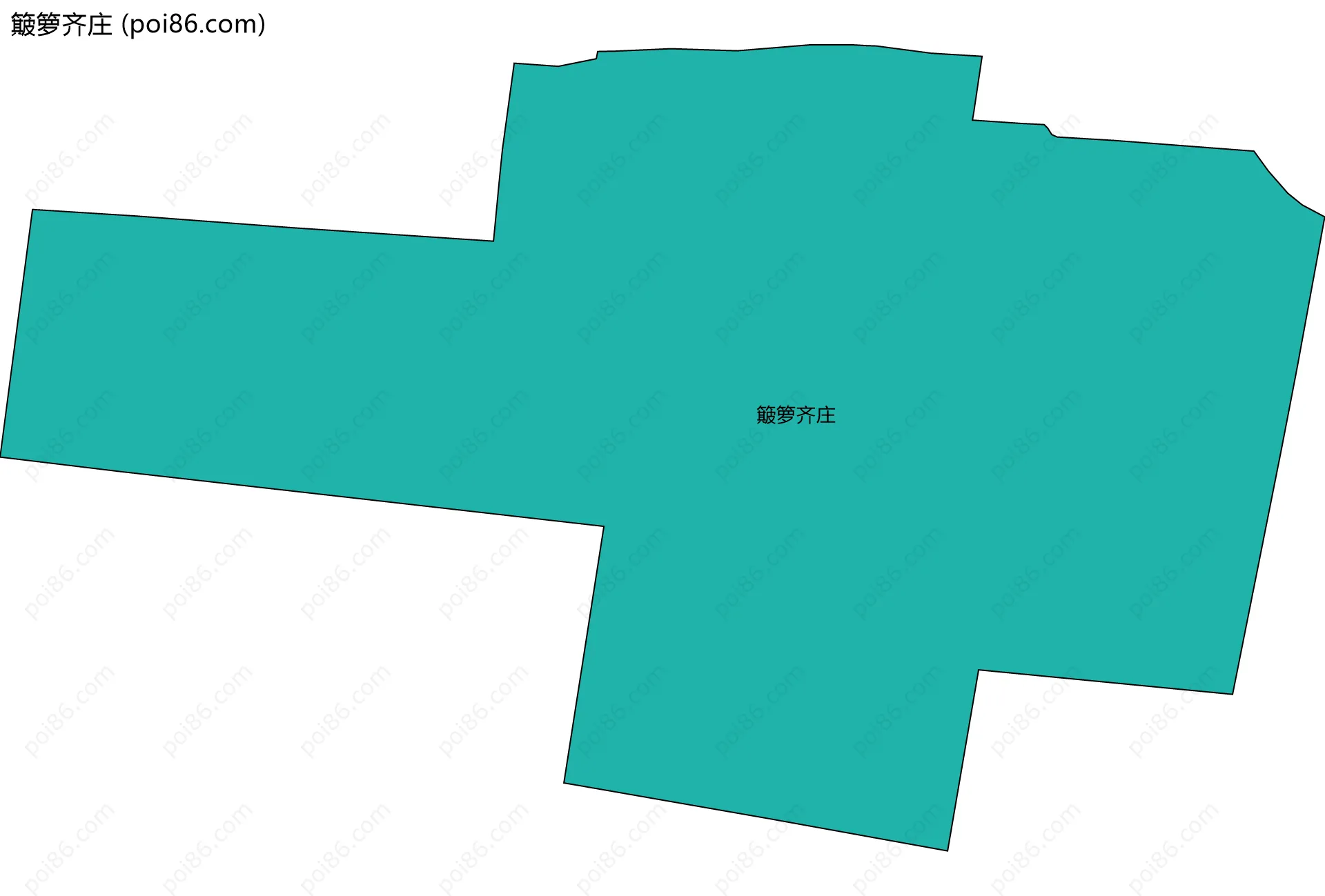 簸箩齐庄边界地图