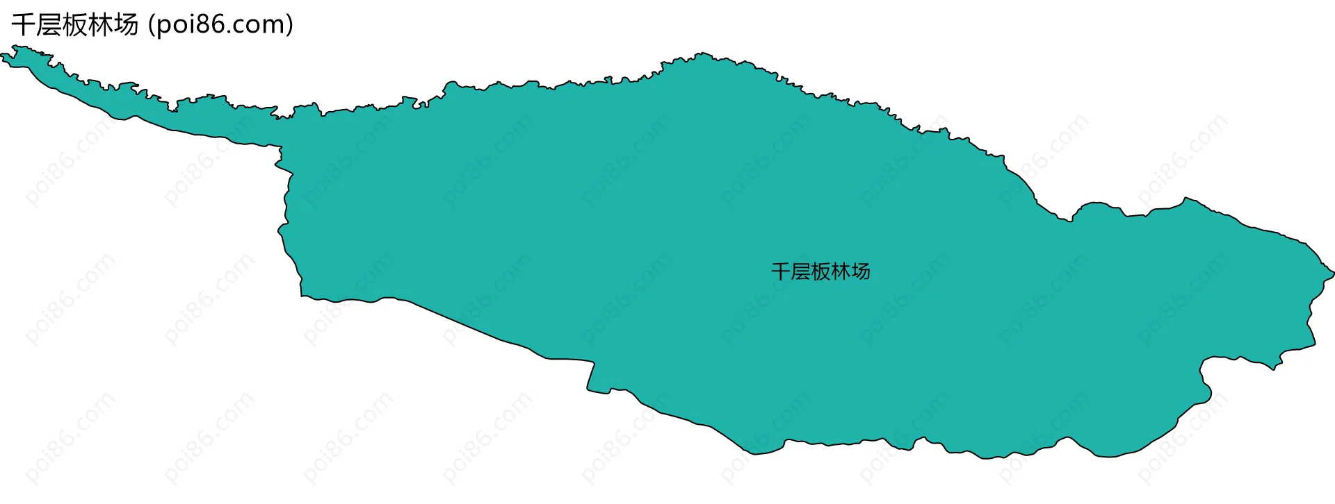 千层板林场边界地图