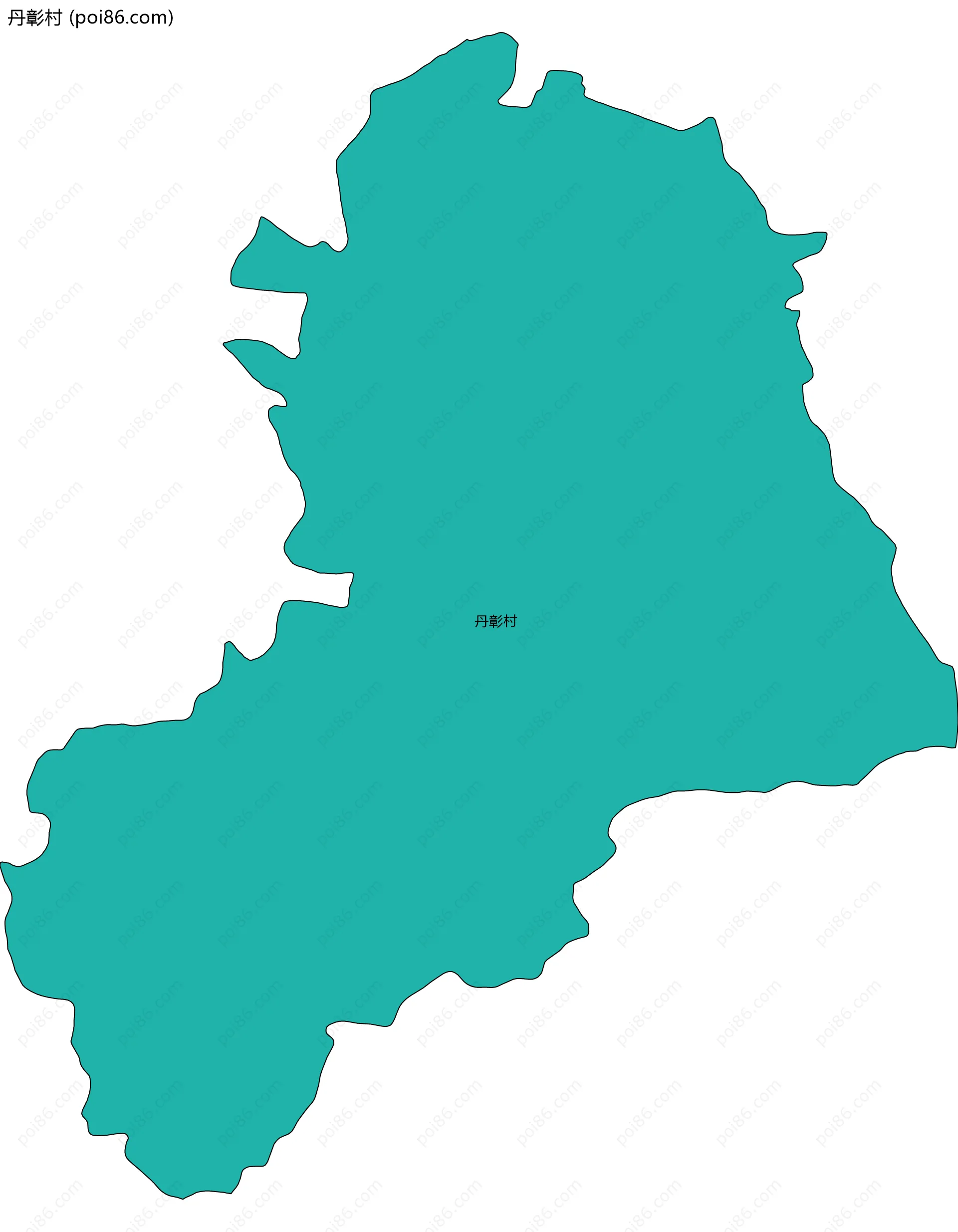 丹彰村边界地图