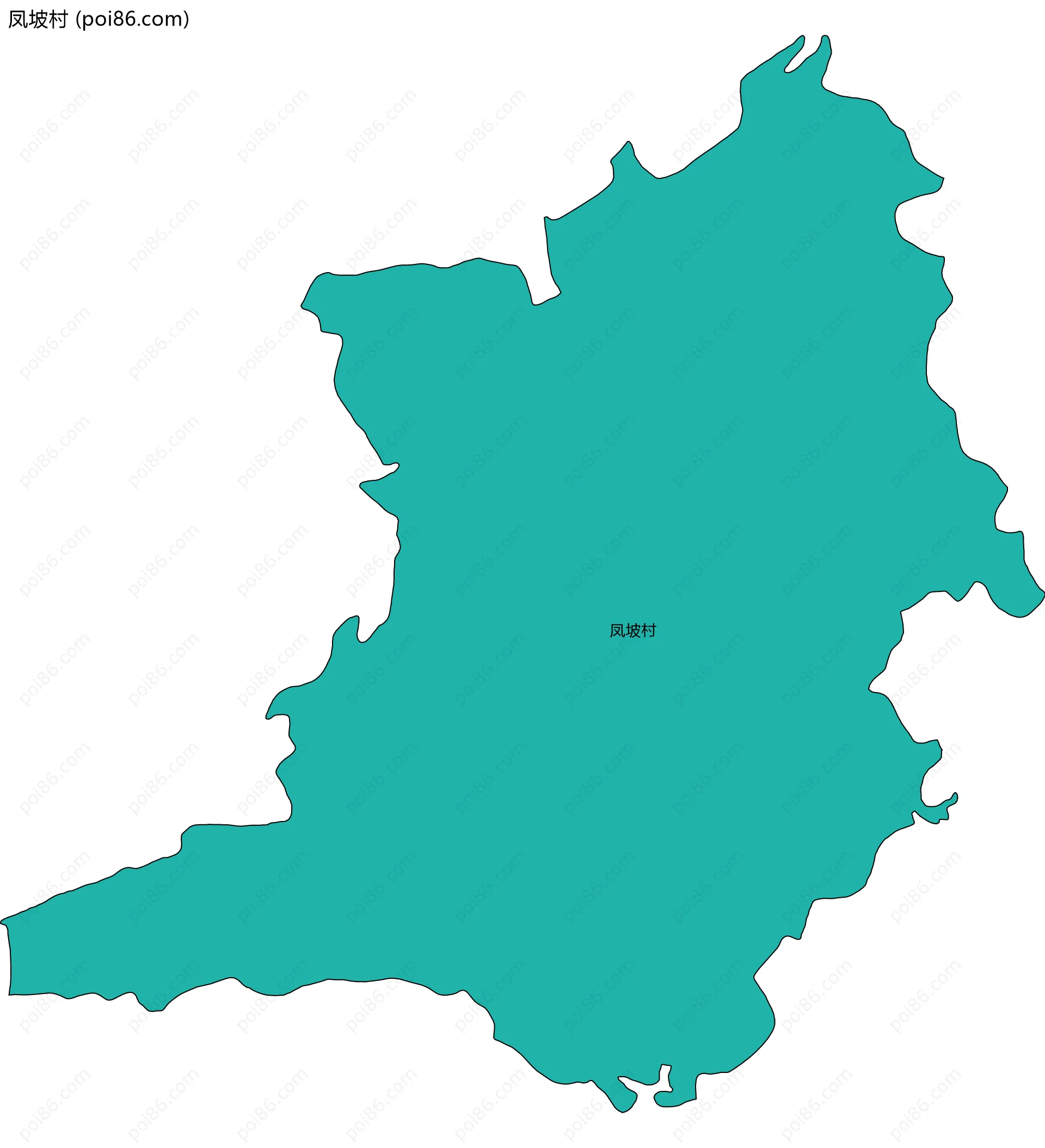 凤坡村边界地图