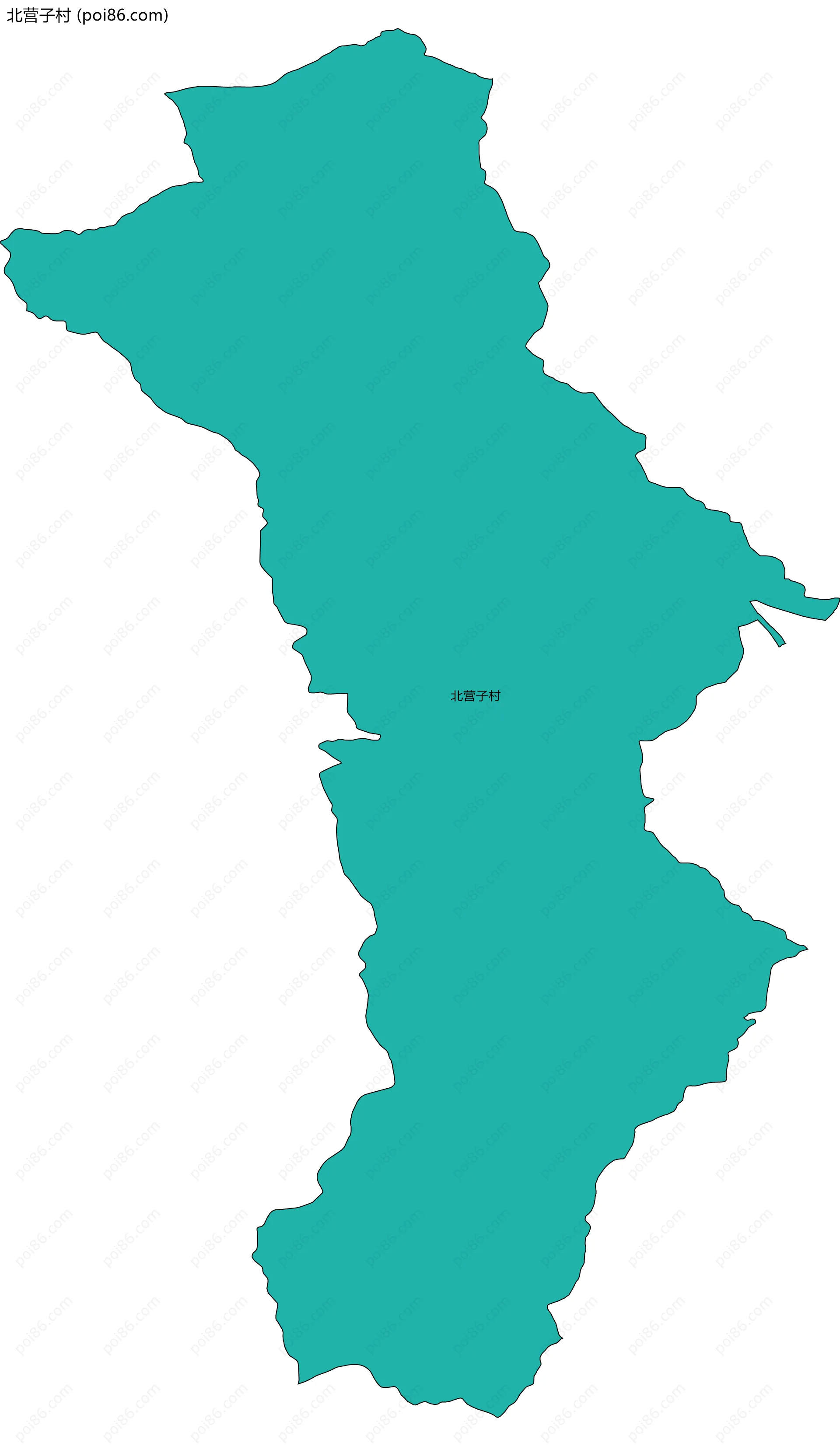 北营子村边界地图