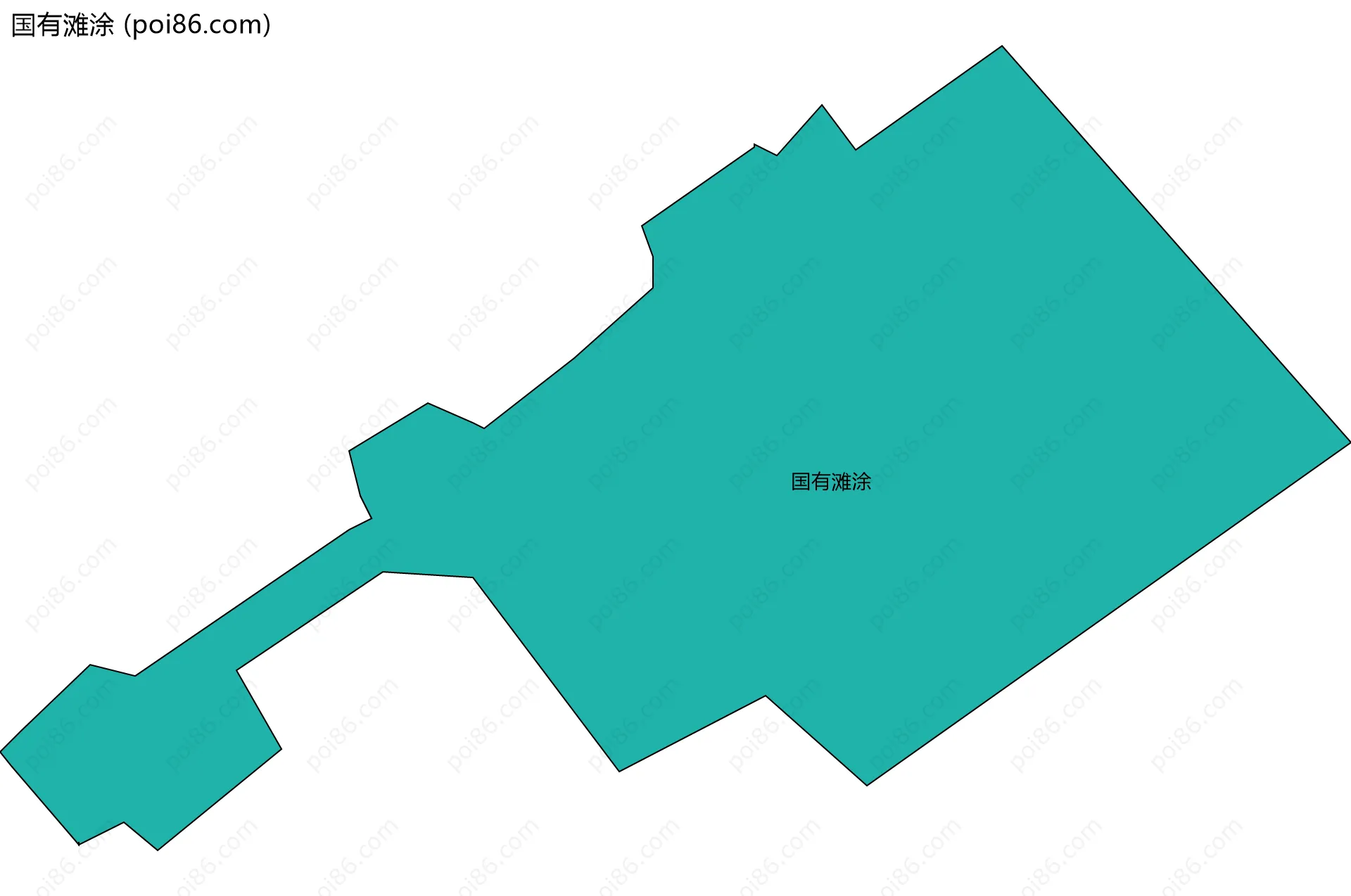 国有滩涂边界地图