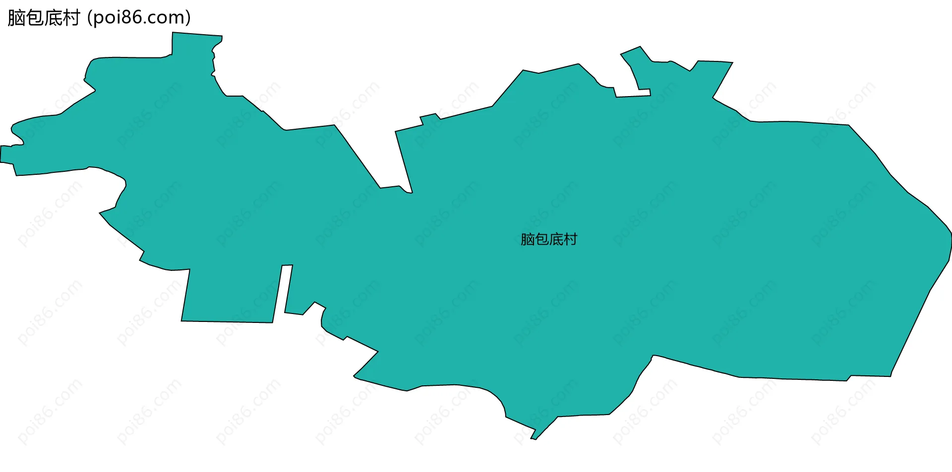 脑包底村边界地图